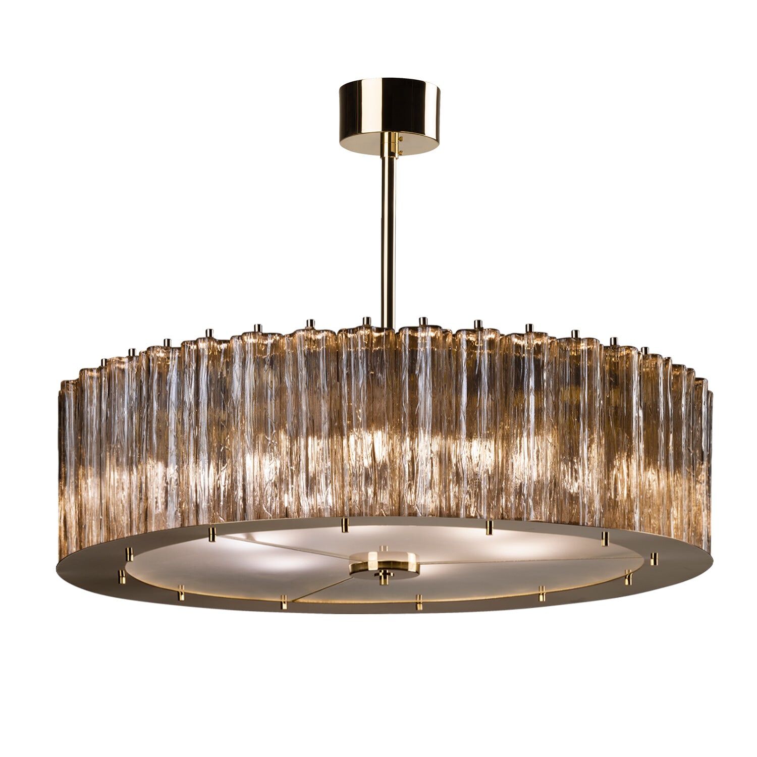 Люстра Drum Round Chandelier - 6 Lights - Gold — Villari, кадр 5