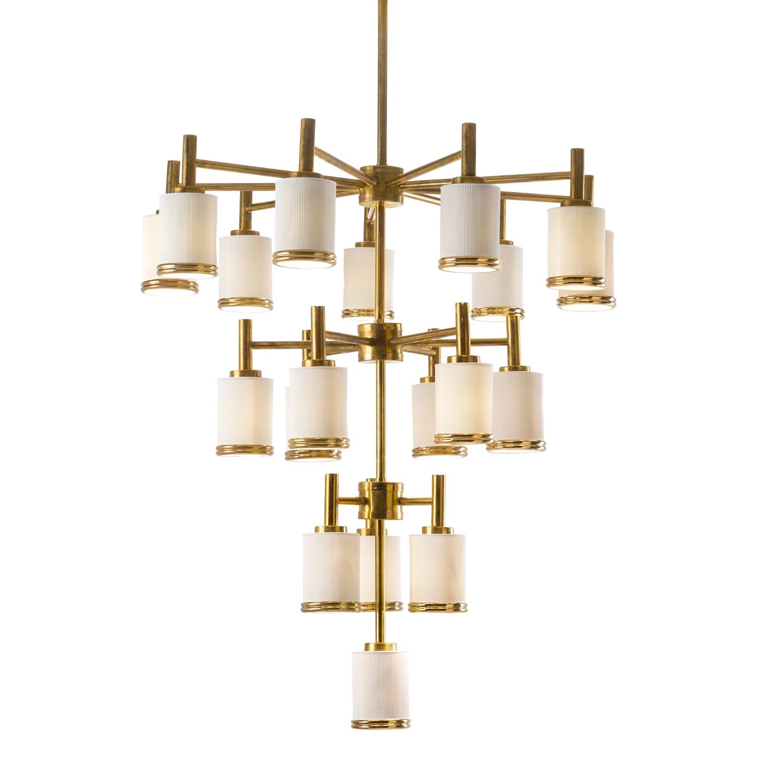Chandeliers Gilda Large Chandelier - 19 Lights - White & Gold — Villari, collection Свет