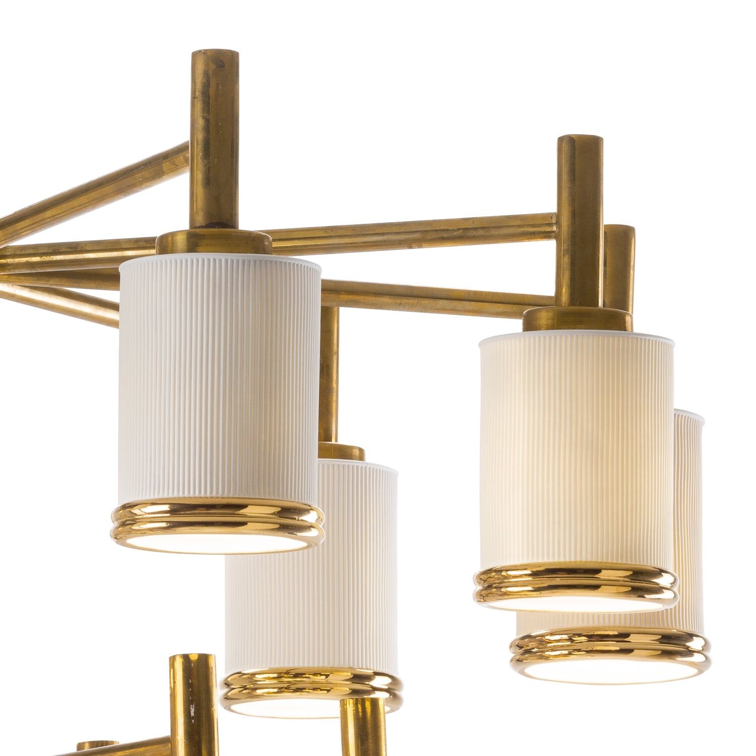 Люстра Gilda Large Chandelier - 19 Lights - White & Gold — Villari, кадр 3