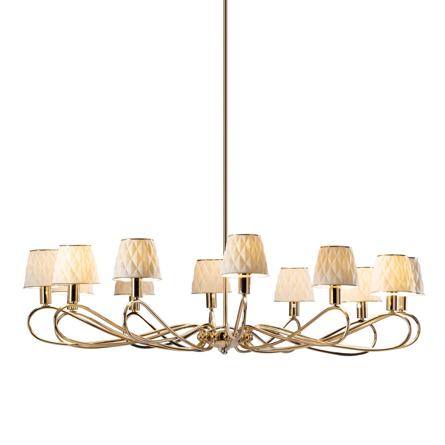 Chandeliers Infinity 12 Light Chandelier - White & Gold — Villari, collection Свет