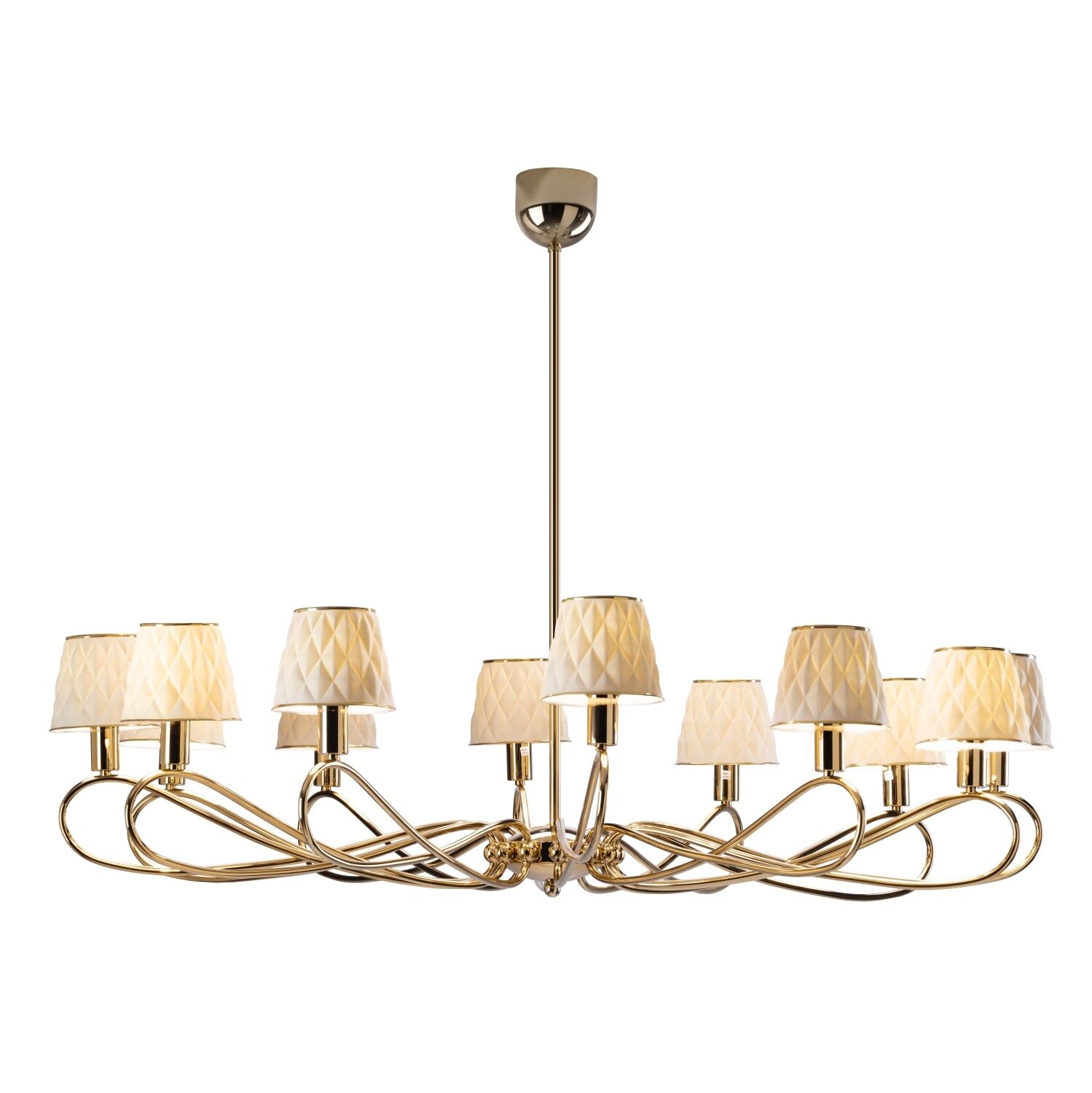 Люстра Infinity 12 Light Chandelier - White & Gold — Villari, кадр 5