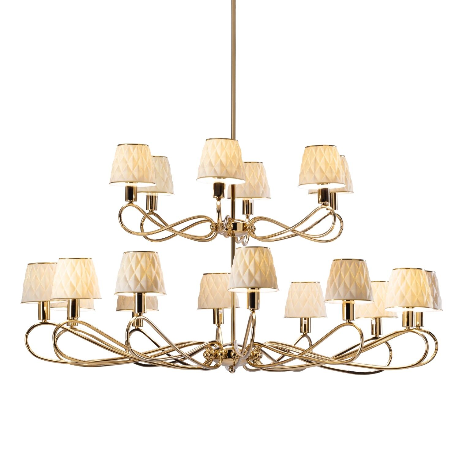 Chandeliers Infinity 18 Light Chandelier - White & Gold — Villari, collection Свет