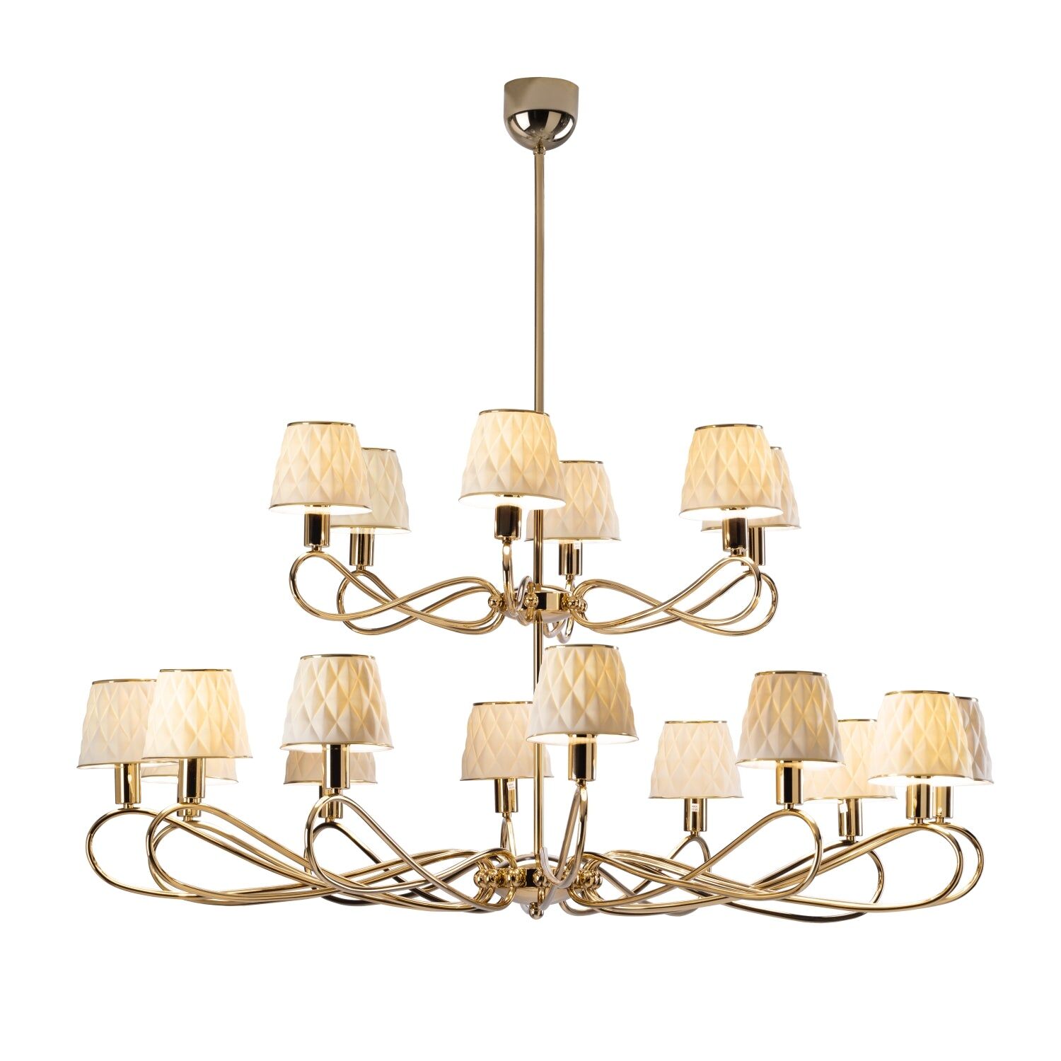 Люстра Infinity 18 Light Chandelier - White & Gold — Villari, кадр 4