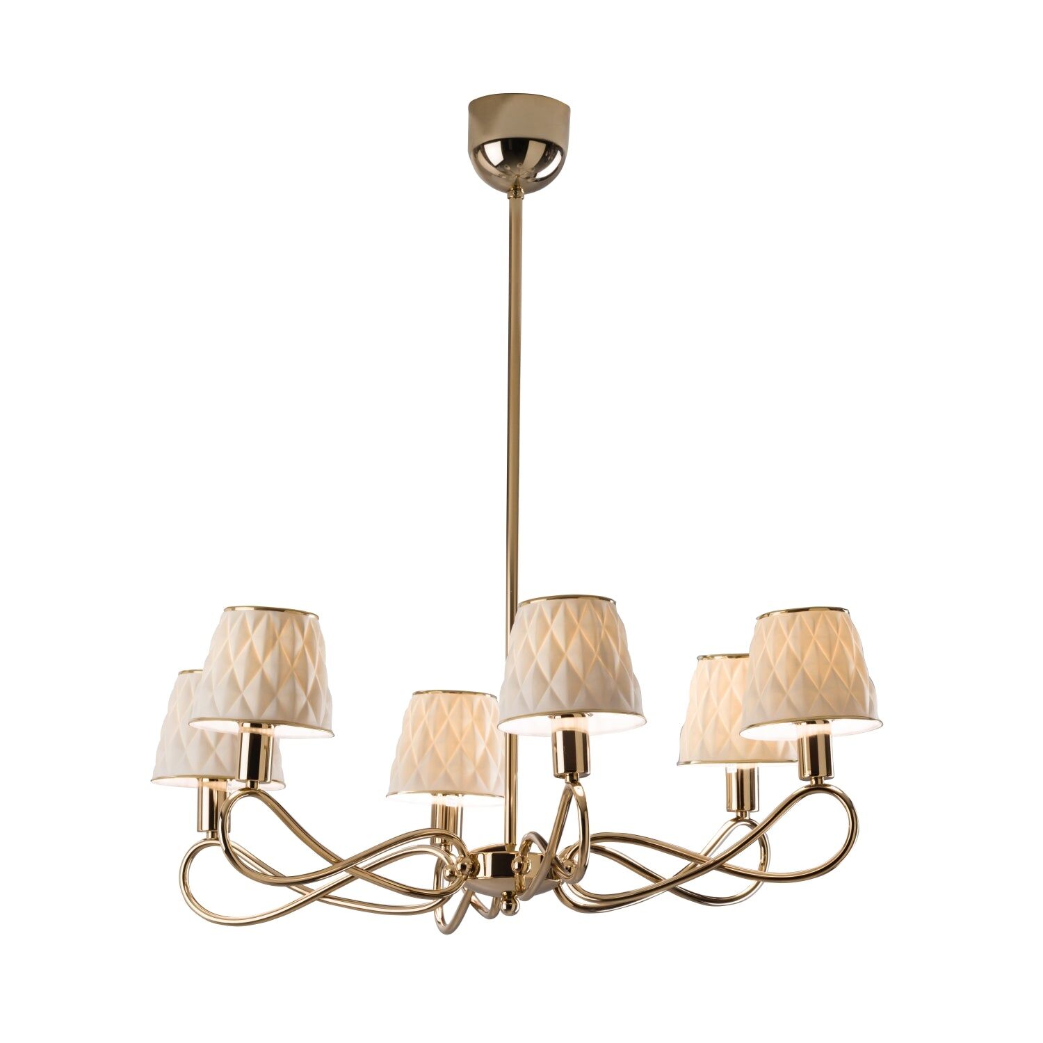Люстра Infinity 6 Light Chandelier - White & Gold — Villari, кадр 4