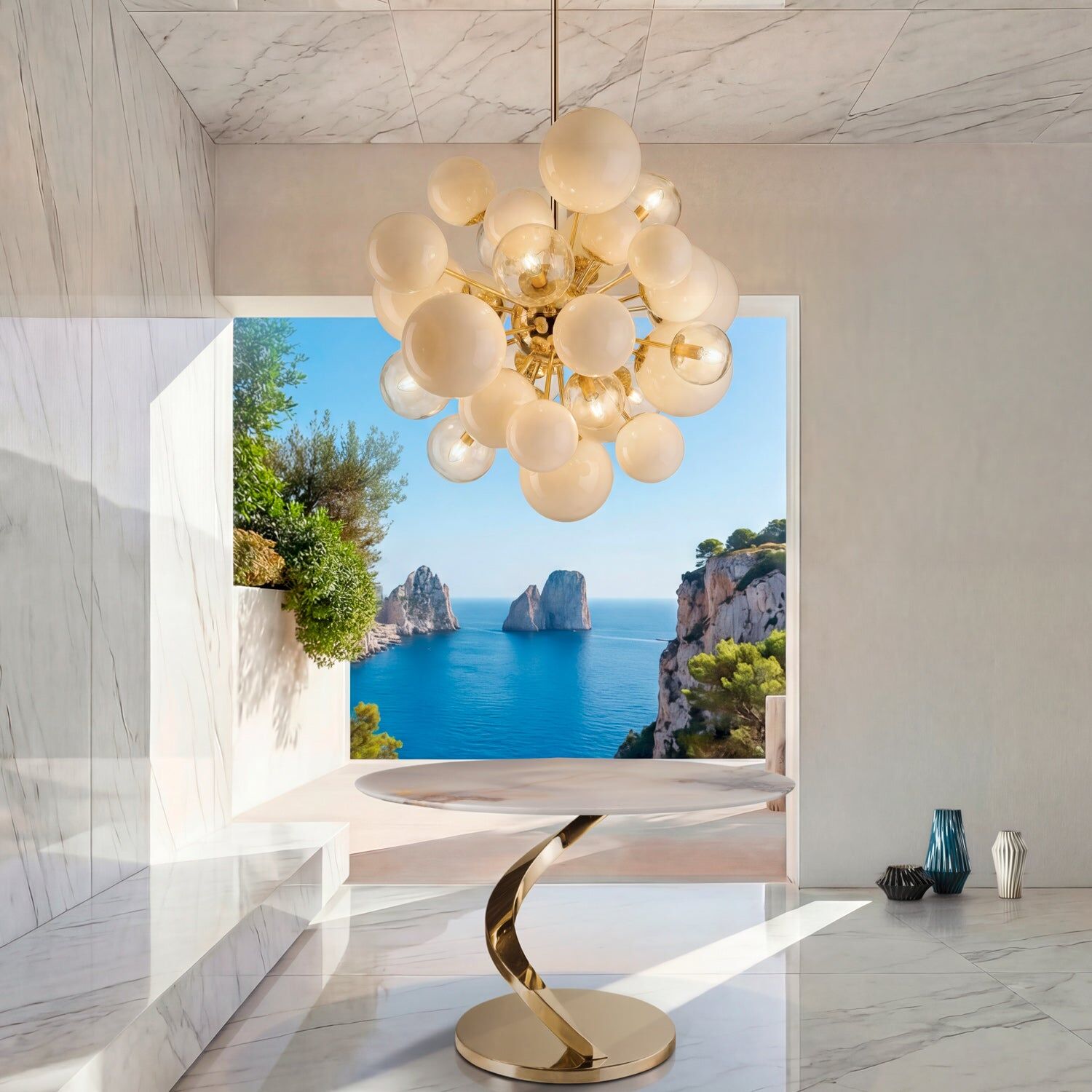Люстра Lady V Cream Chandelier - 18 Lights — Villari, кадр 2