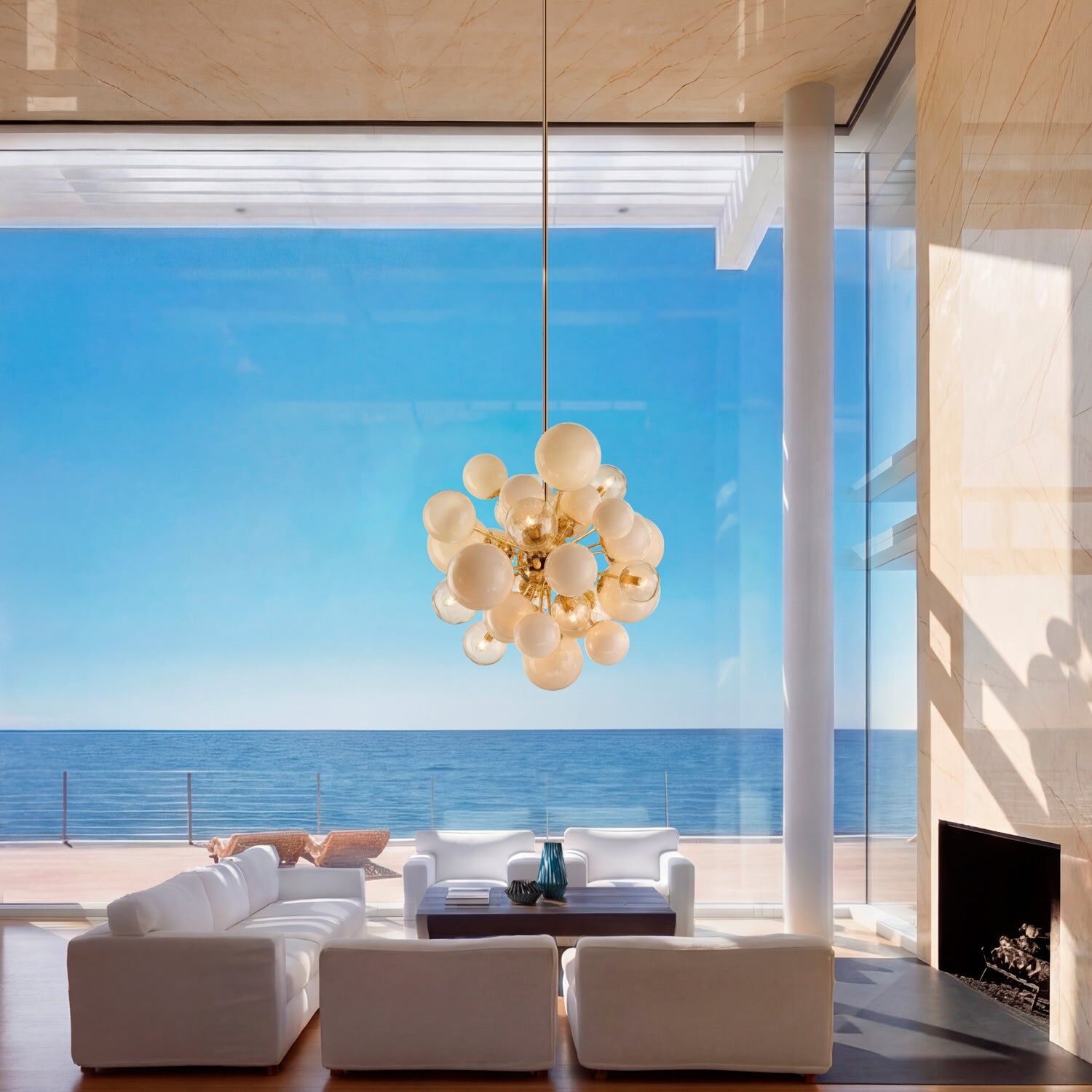 Люстра Lady V Cream Chandelier - 18 Lights — Villari, кадр 5