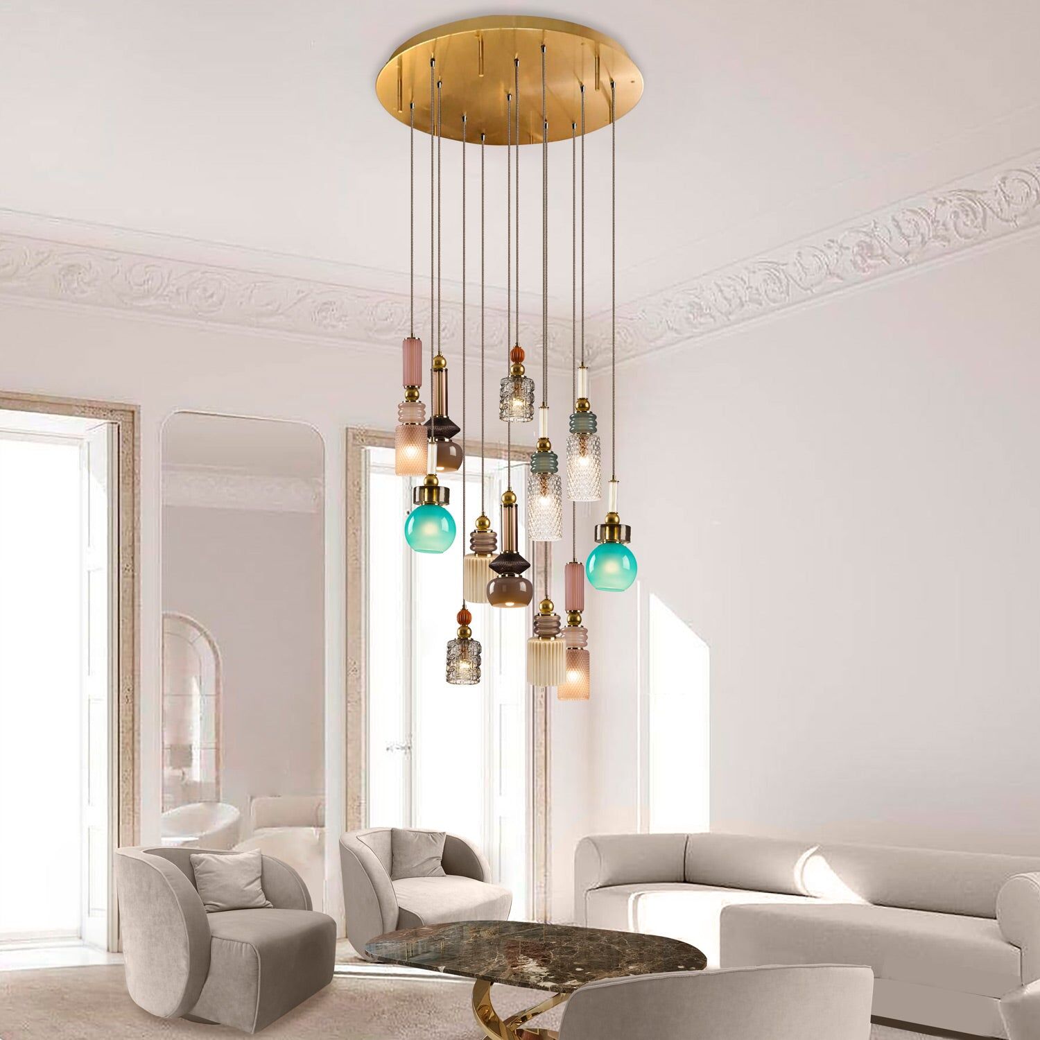 Люстра Lolite Gran Chandelier - 12 Lights — Villari, кадр 4