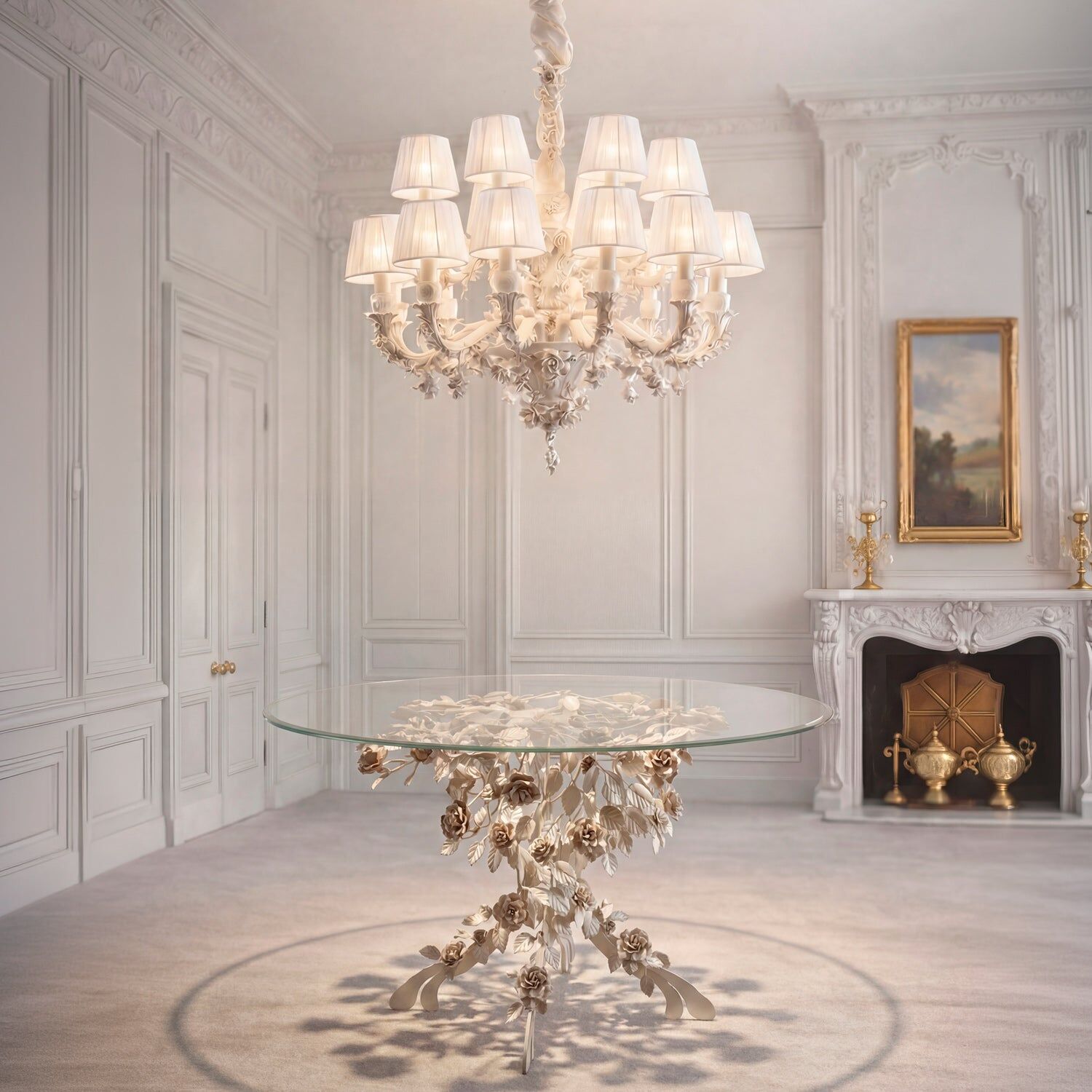 Люстра Louis Xiv - 18 Light Chandelier - White — Villari, кадр 2