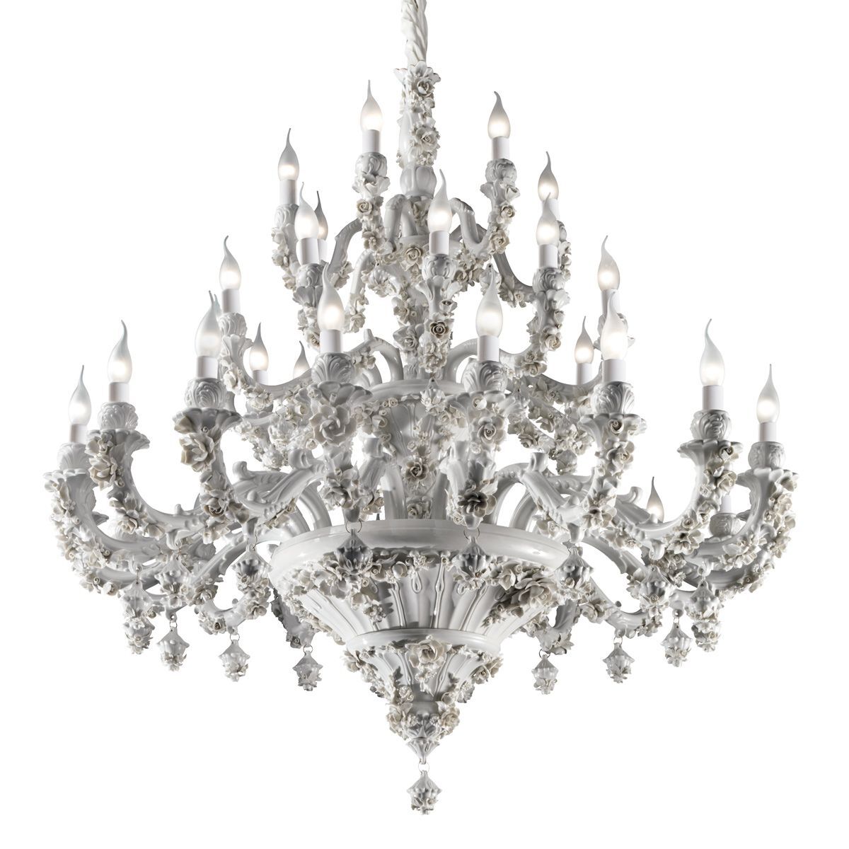 Chandeliers Louis Xiv - 36 Light Chandelier - White — Villari, collection Свет