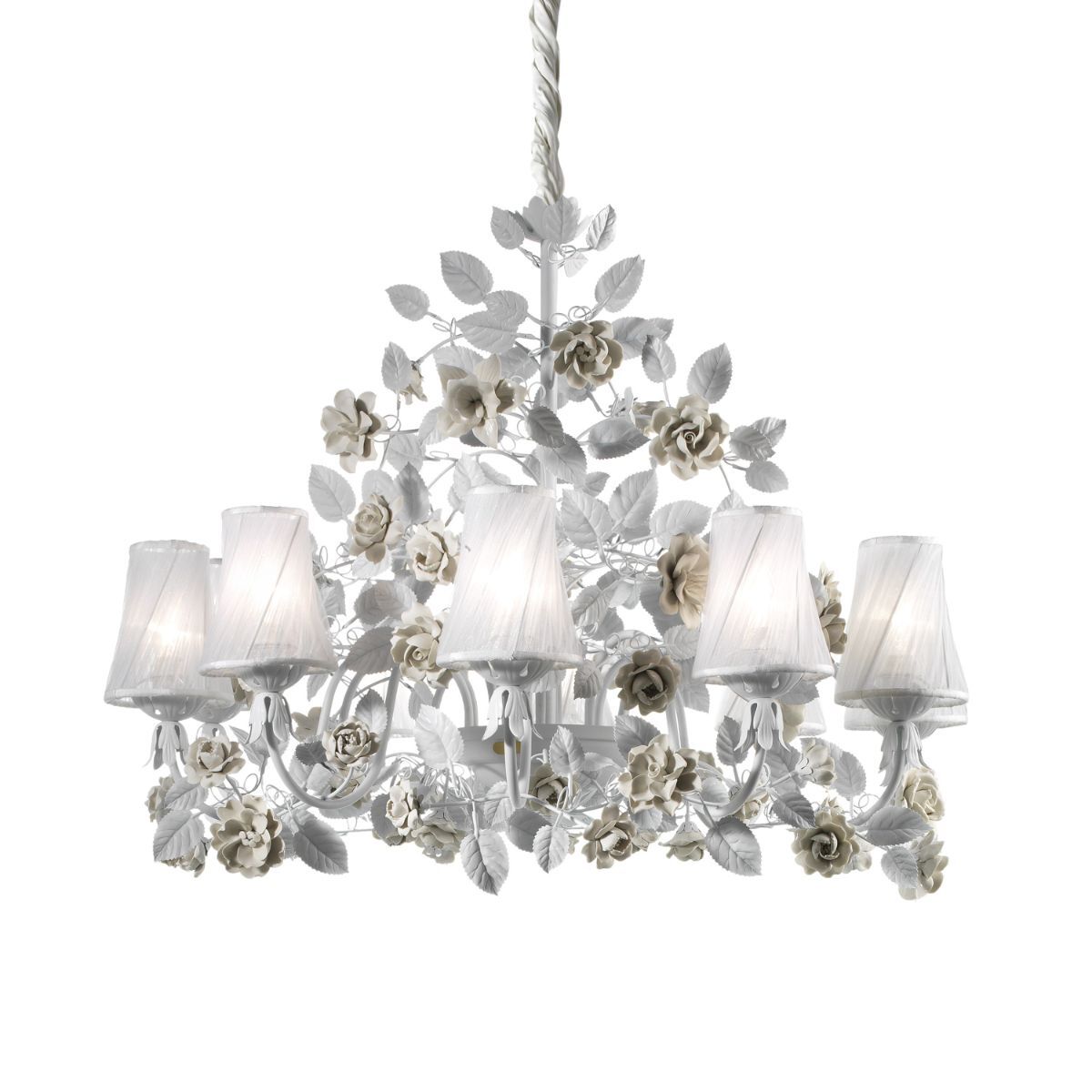 Chandeliers Marie Antoinette 10 Light Chandelier - White — Villari, collection Свет