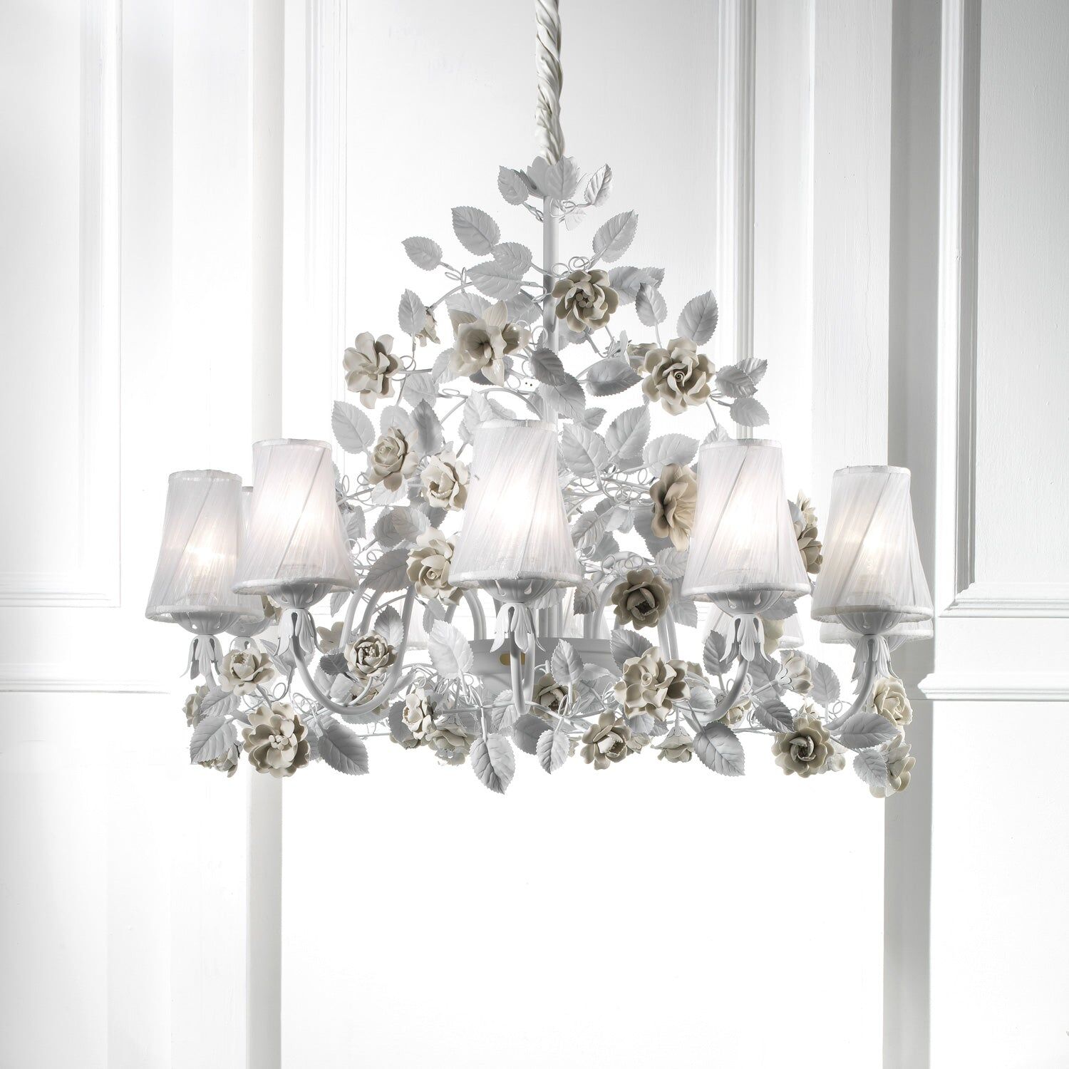 Люстра Marie Antoinette 10 Light Chandelier - White — Villari, кадр 2