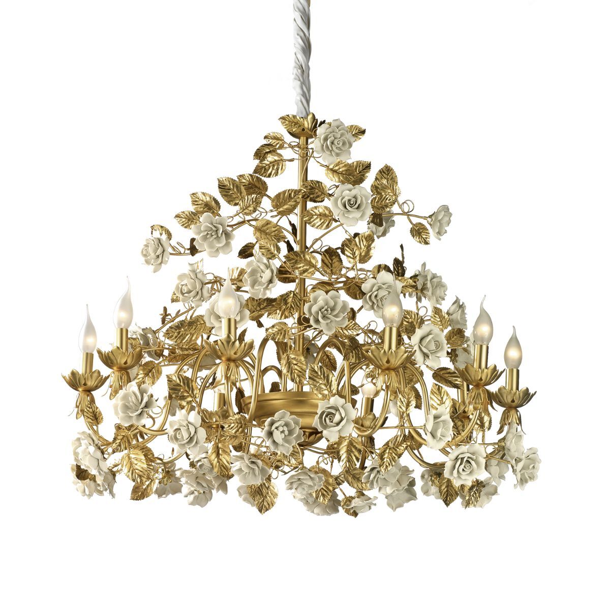 Chandeliers Marie Antoinette 10 Light Chandelier - White — Villari, collection Свет