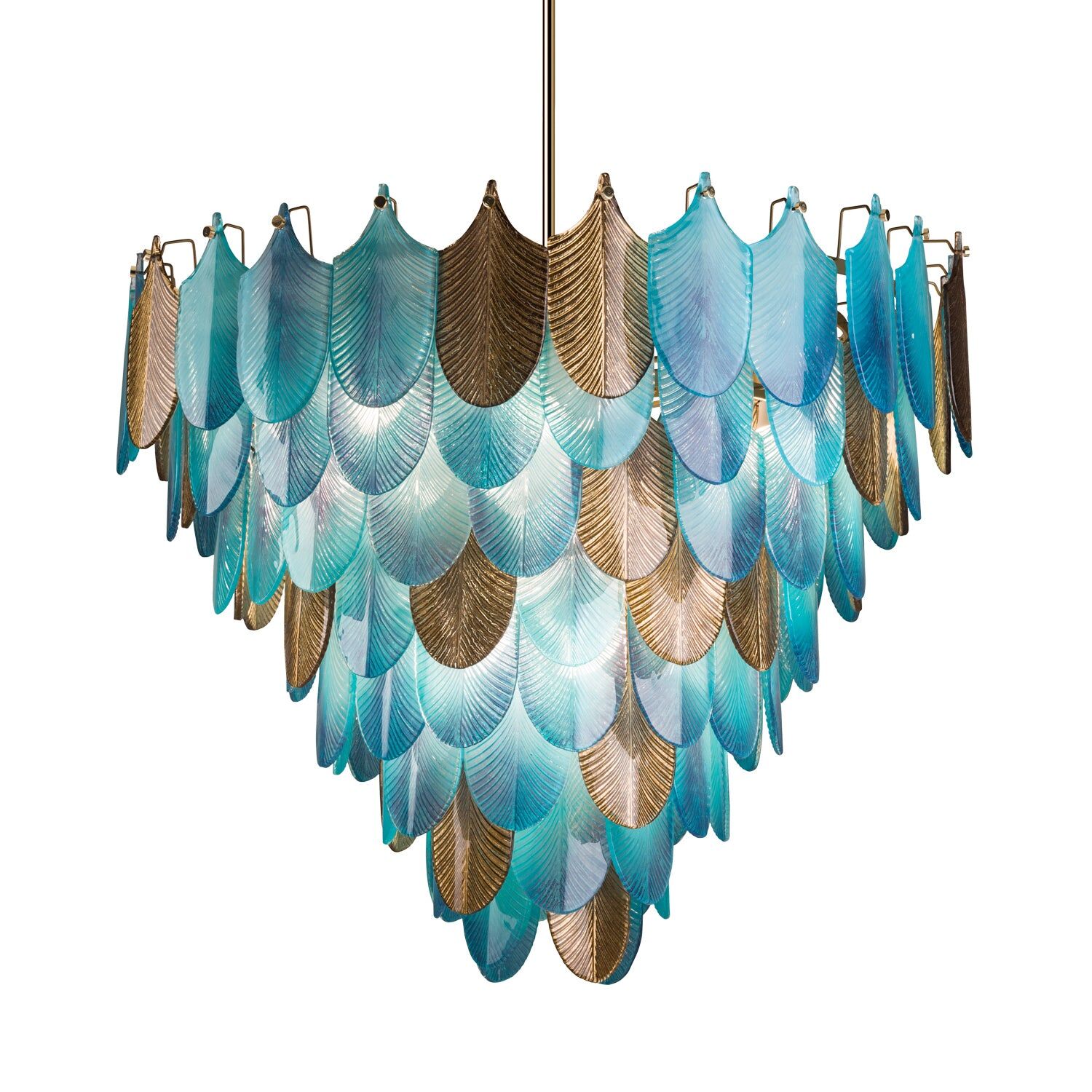 Chandeliers Peacock Large Chandelier - 18 Lights - Mikonos — Villari, collection Свет