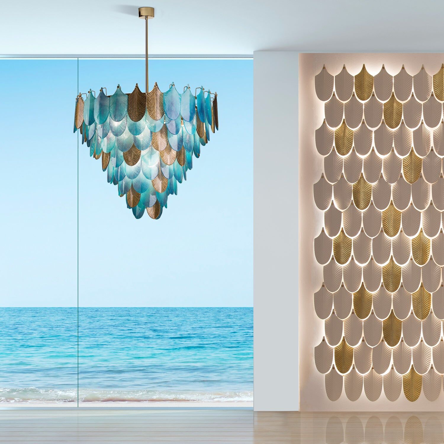 Люстра Peacock Large Chandelier - 18 Lights - Mikonos — Villari, кадр 2
