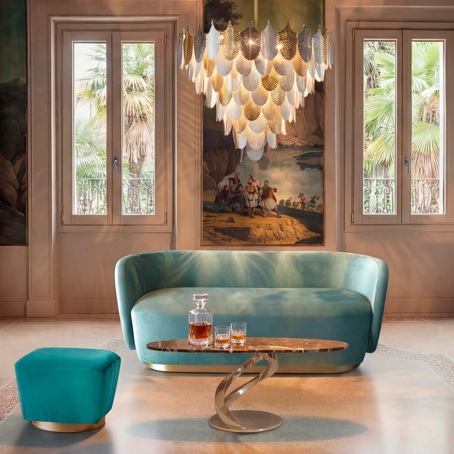 Люстра Peacock Large Chandelier - 18 Lights - Santorini — Villari, кадр 2