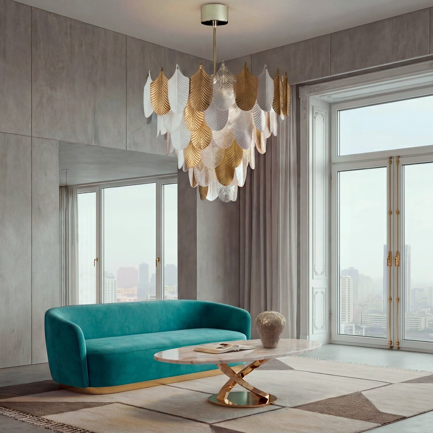 Люстра Peacock Medium Chandelier - 12 Lights - Santorini — Villari, кадр 3