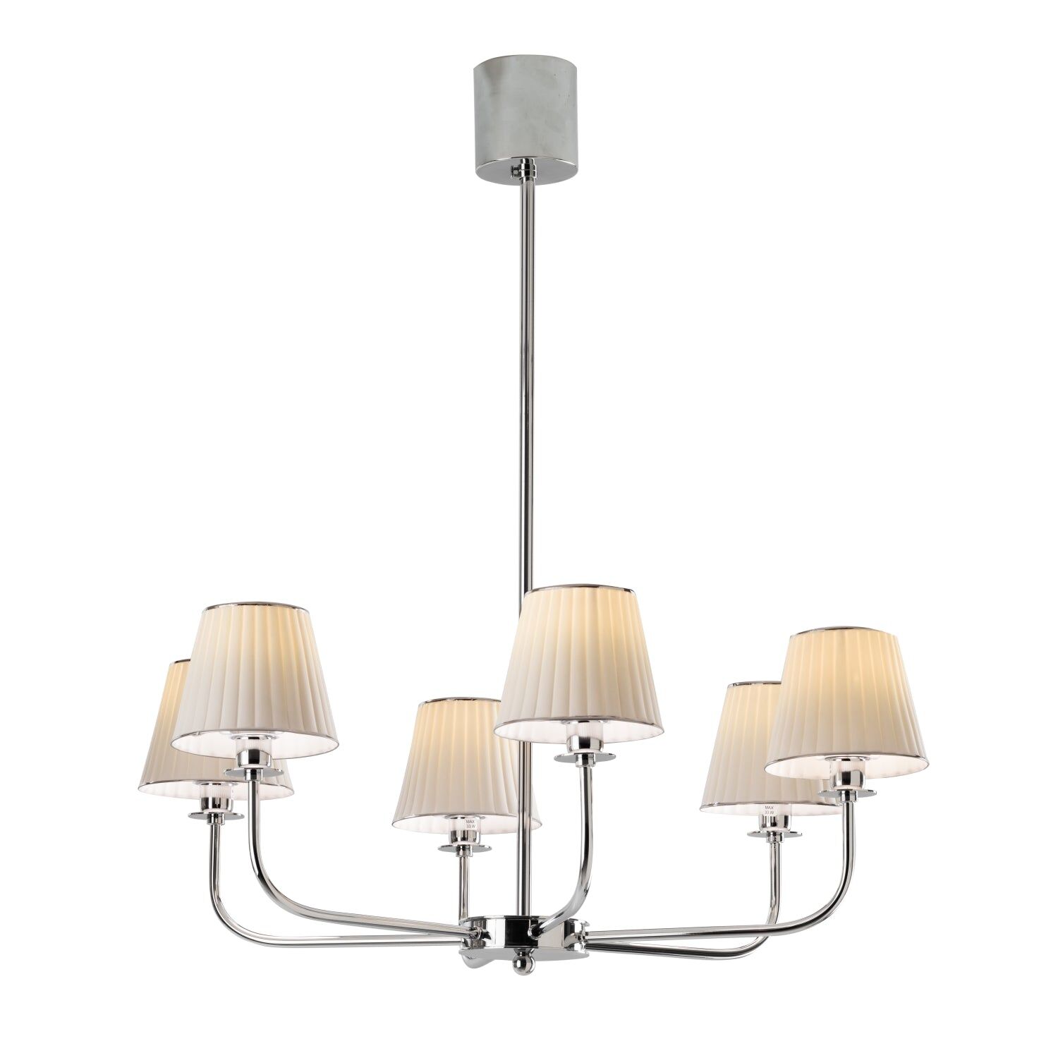 Люстра Reve 6 Light Chandelier - White & Platinum — Villari, кадр 4