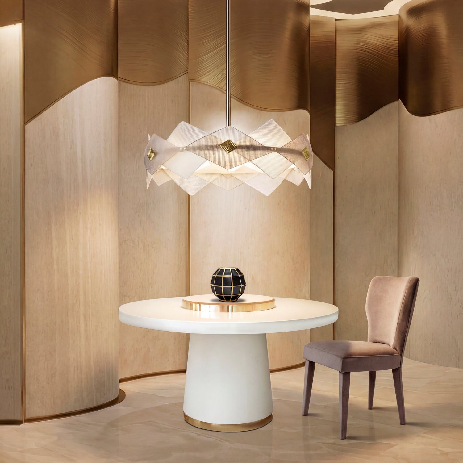 Люстра Rombo Chandelier - 6 Lights — Villari, кадр 2