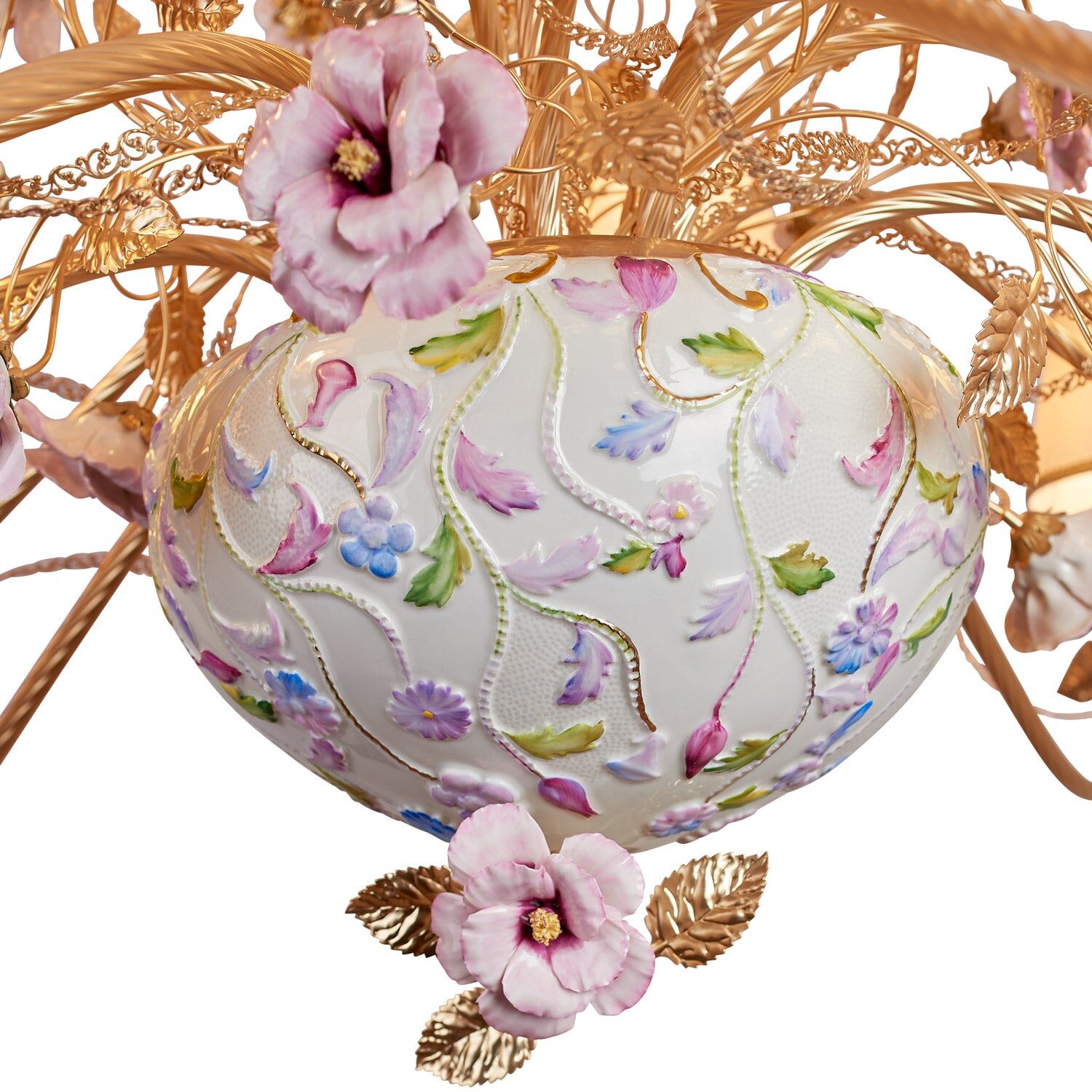 Люстра Taormina Multicolor & Gold 15 Lights Chandelier — Villari, кадр 3