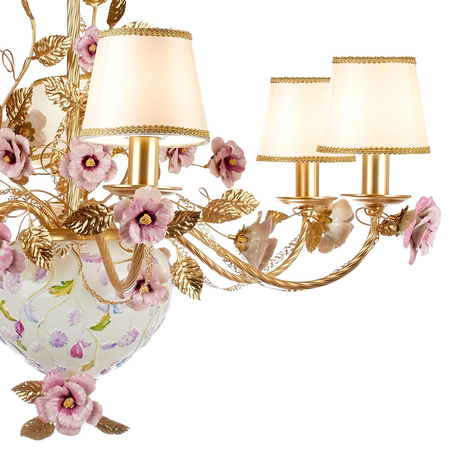 Люстра Taormina Multicolor & Gold 6 Lights Chandelier — Villari, кадр 4