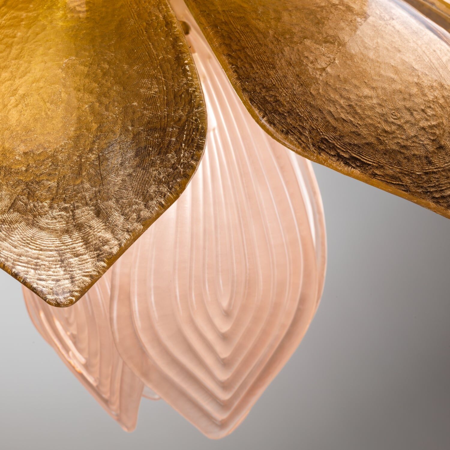 Люстра Tulip Chandelier - 8 Lights - Pink & Gold — Villari, кадр 2