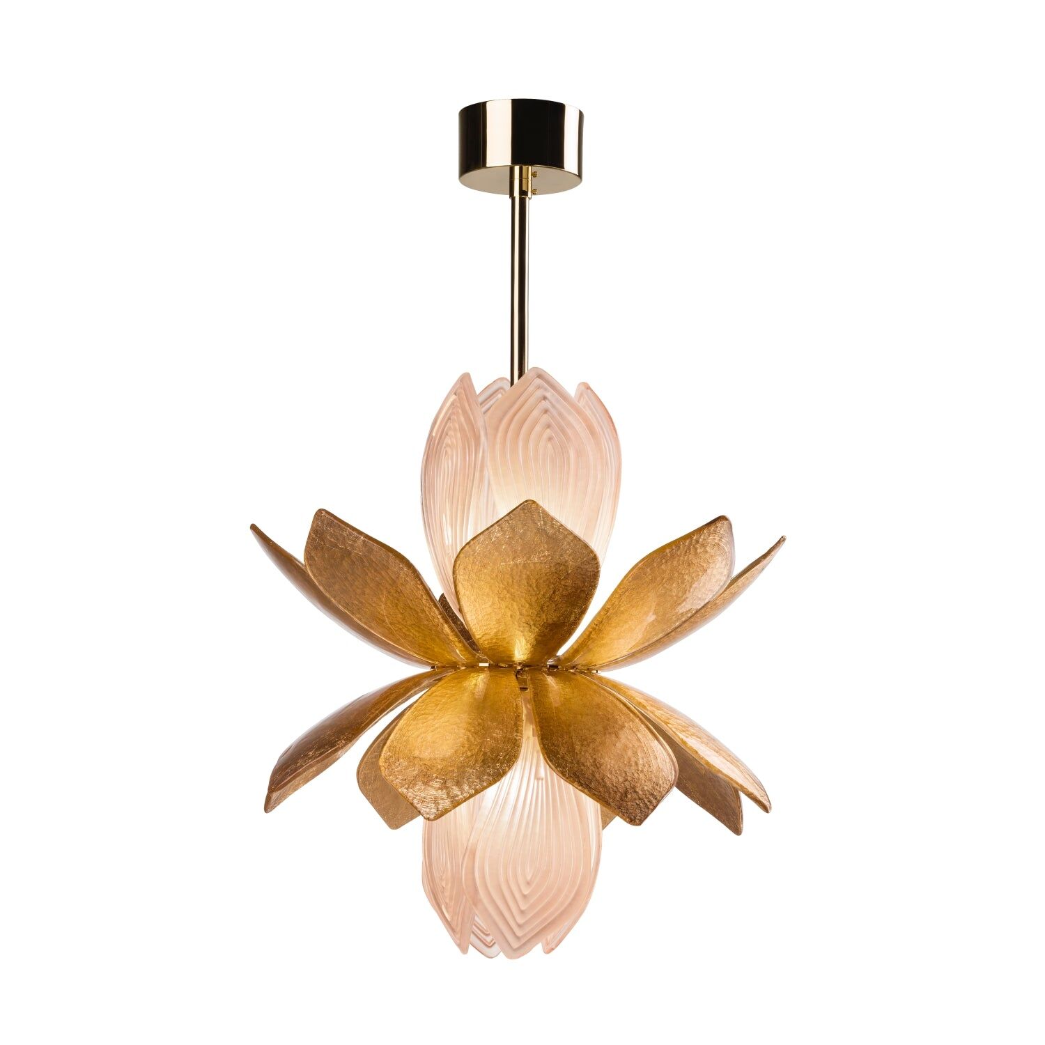 Люстра Tulip Chandelier - 8 Lights - Pink & Gold — Villari, кадр 4