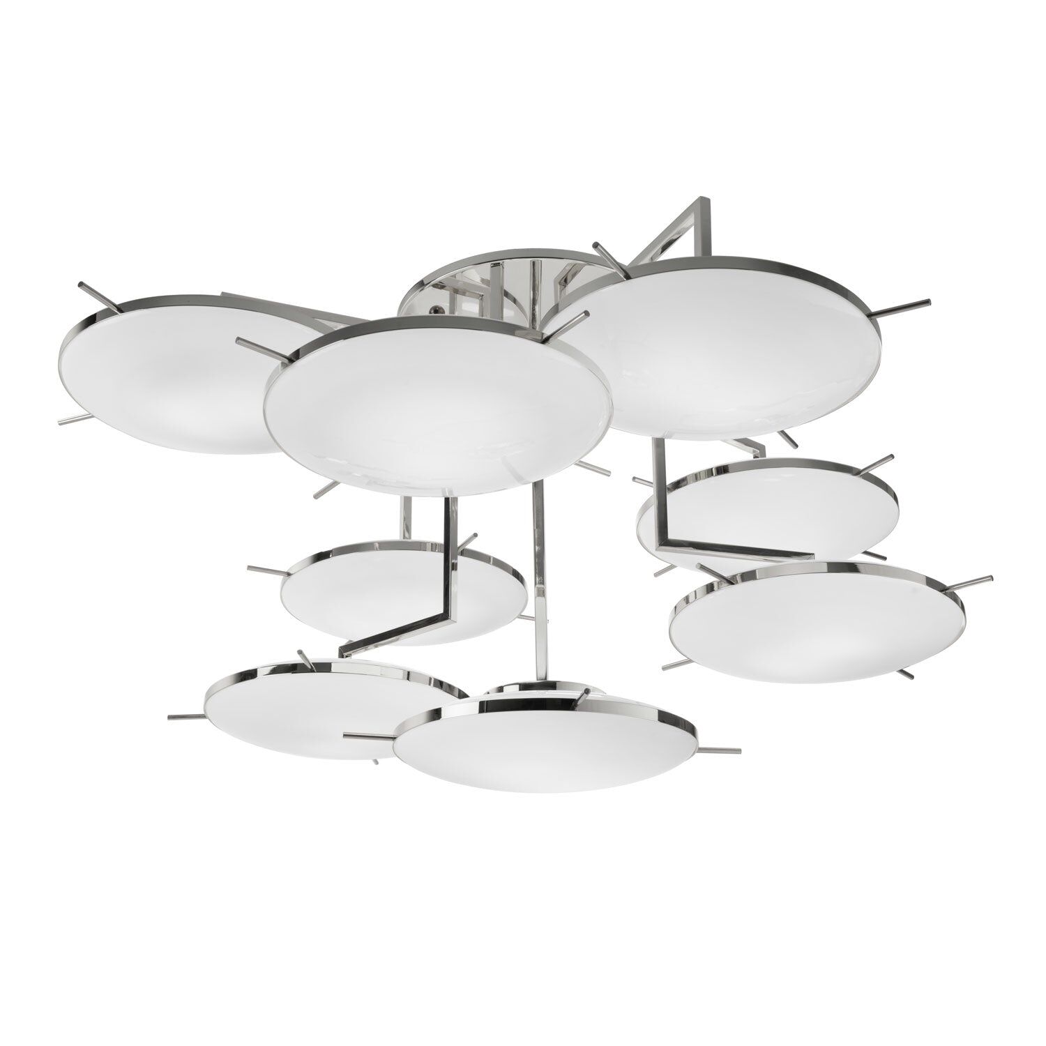 Chandeliers Venusia Large Chandelier - 16 Lights - Chrome — Villari, collection Свет