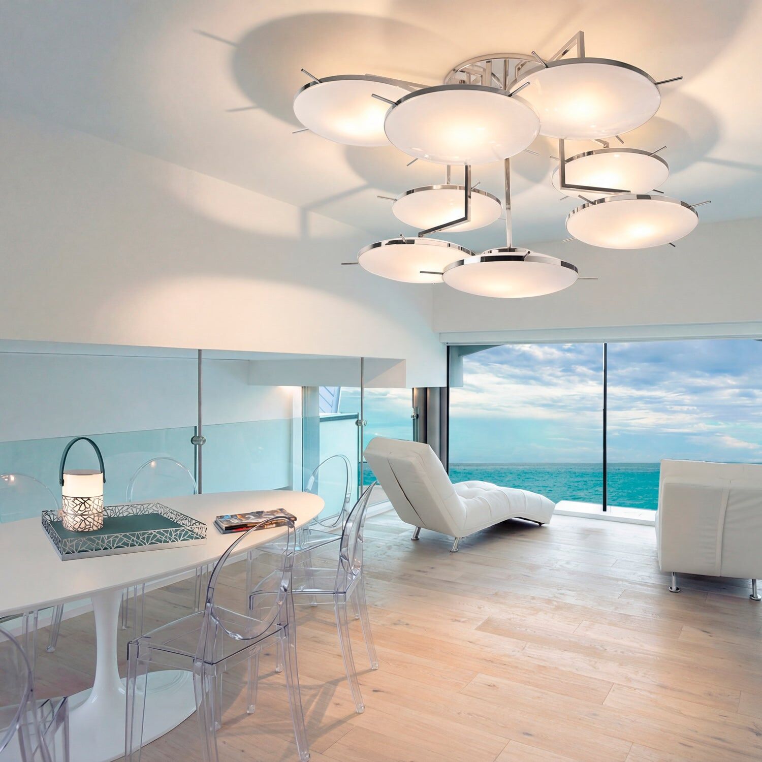Люстра Venusia Large Chandelier - 16 Lights - Chrome — Villari, кадр 2