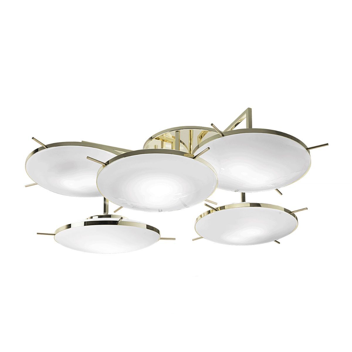 Chandeliers Venusia Medium Chandelier - 10 Lights - Gold — Villari, collection Свет