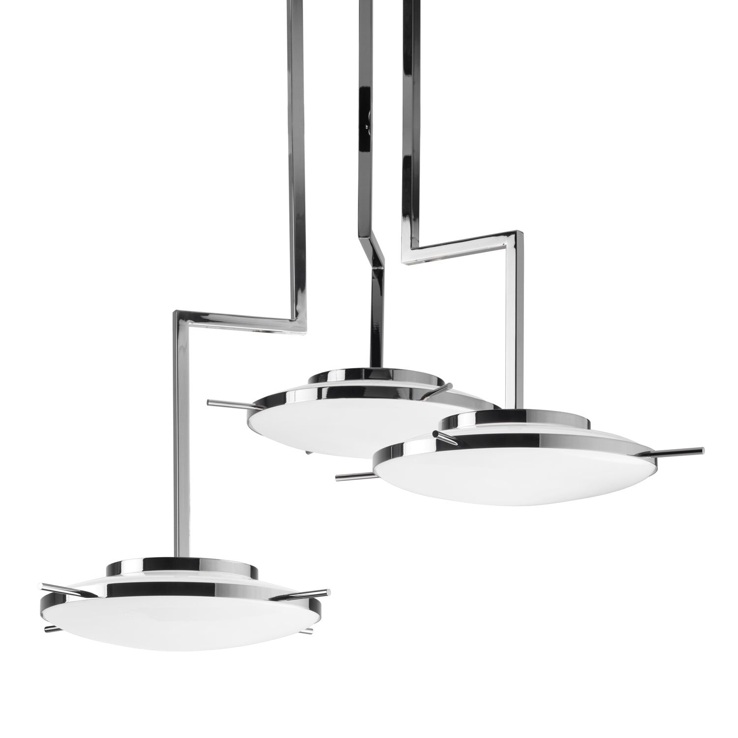 Chandeliers Venusia Small Chandelier - 6 Lights - Chrome — Villari, collection Свет