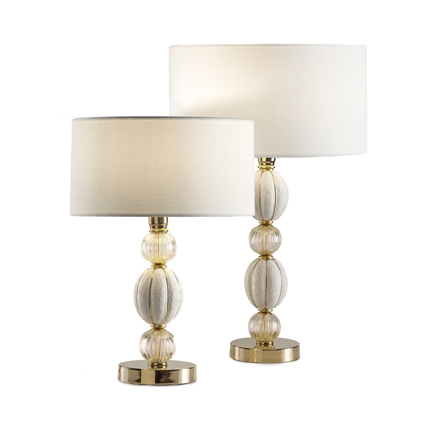 Настольная лампа Amour Small Table Lamp - White & Gold — Villari, кадр 3