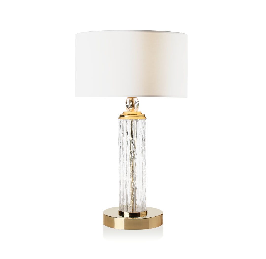 Table lamps Drum Table Lamp - Transparent & Gold — Villari, collection Свет