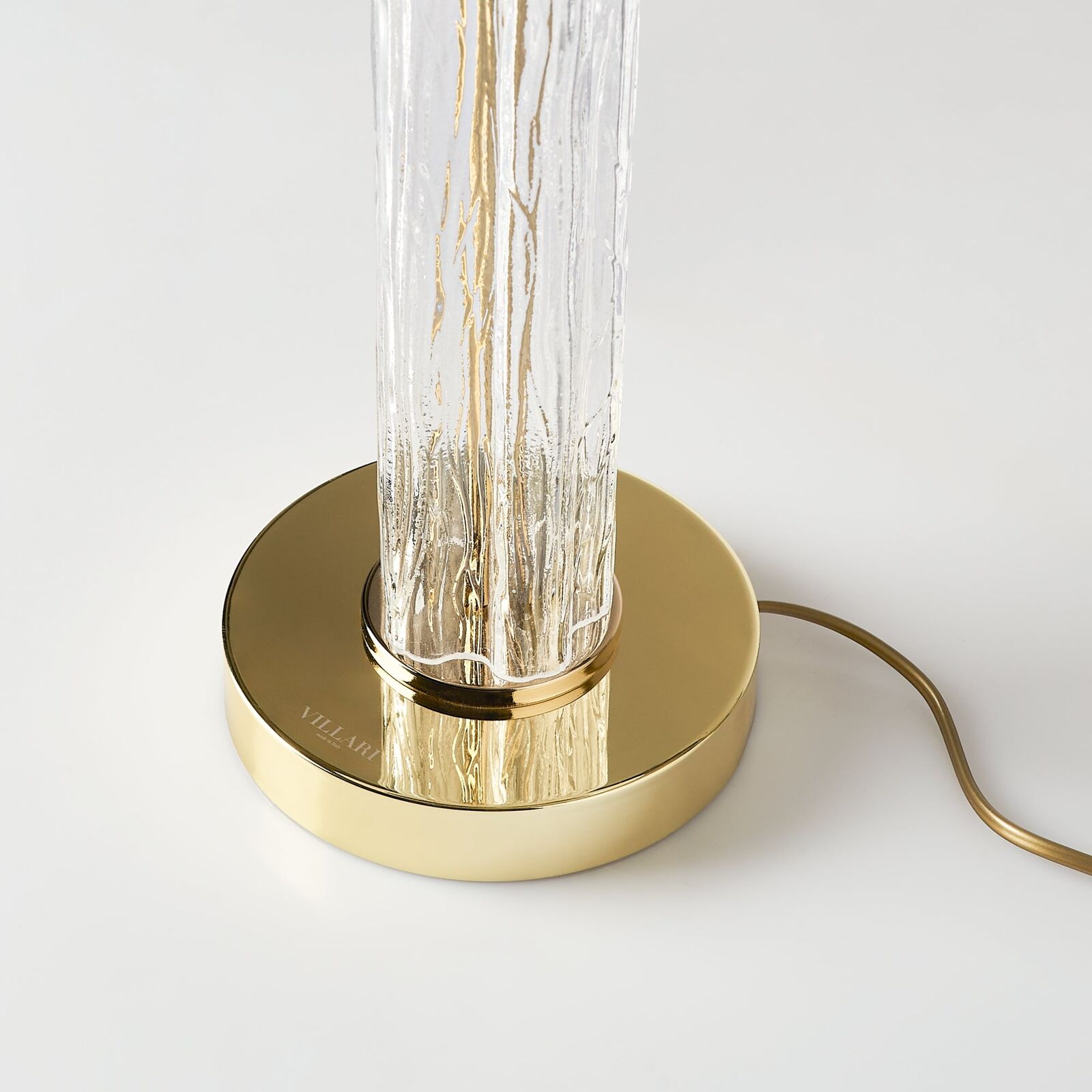 Настольная лампа Drum Table Lamp - Transparent & Gold — Villari, кадр 3