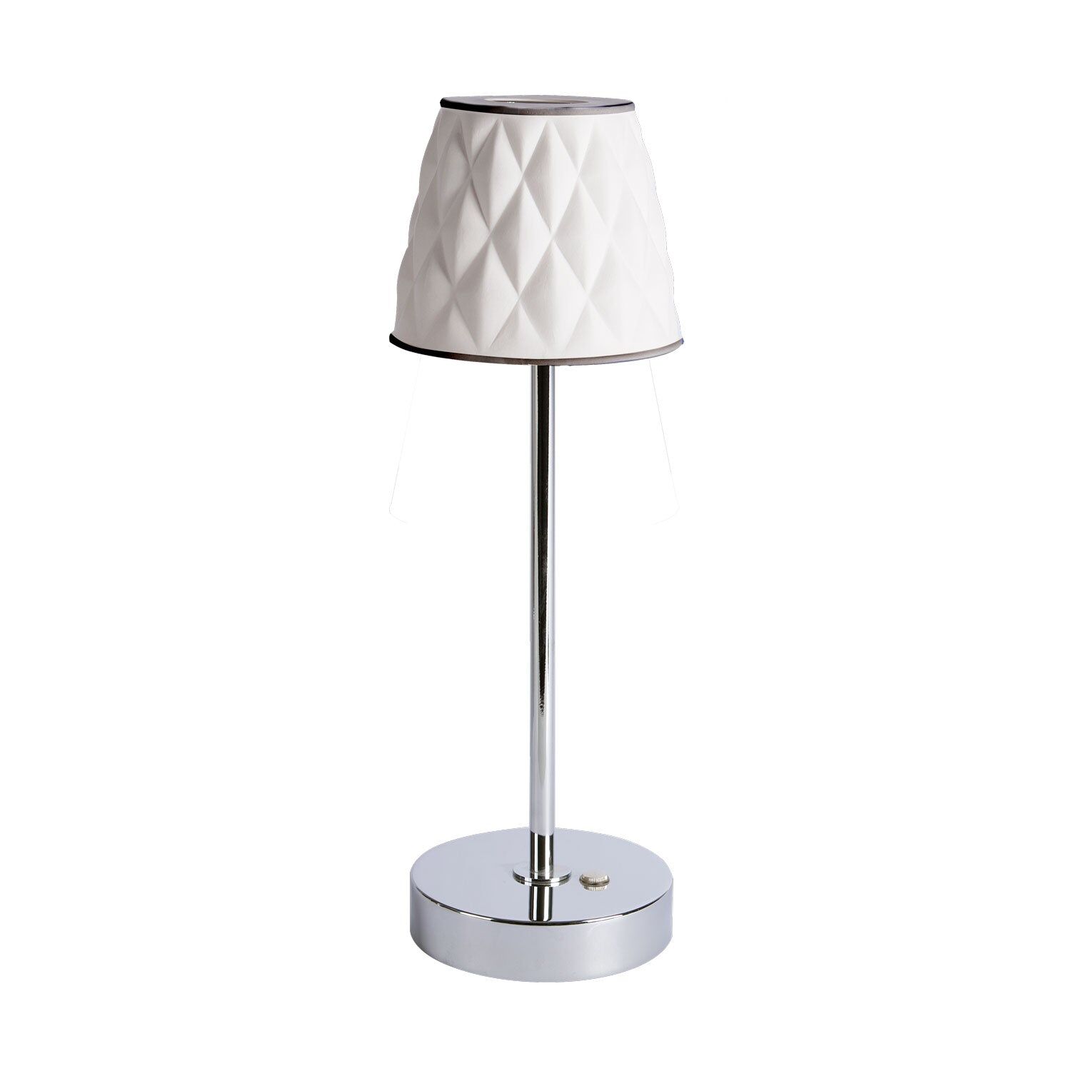 Table lamps Infinity Rechargeable Table Lamp - White & Platinum — Villari, collection Свет