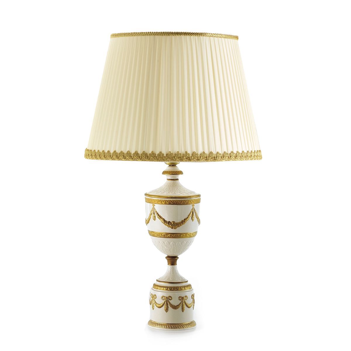 Table lamps Josephine Table Lamp - White & Gold — Villari, collection Свет