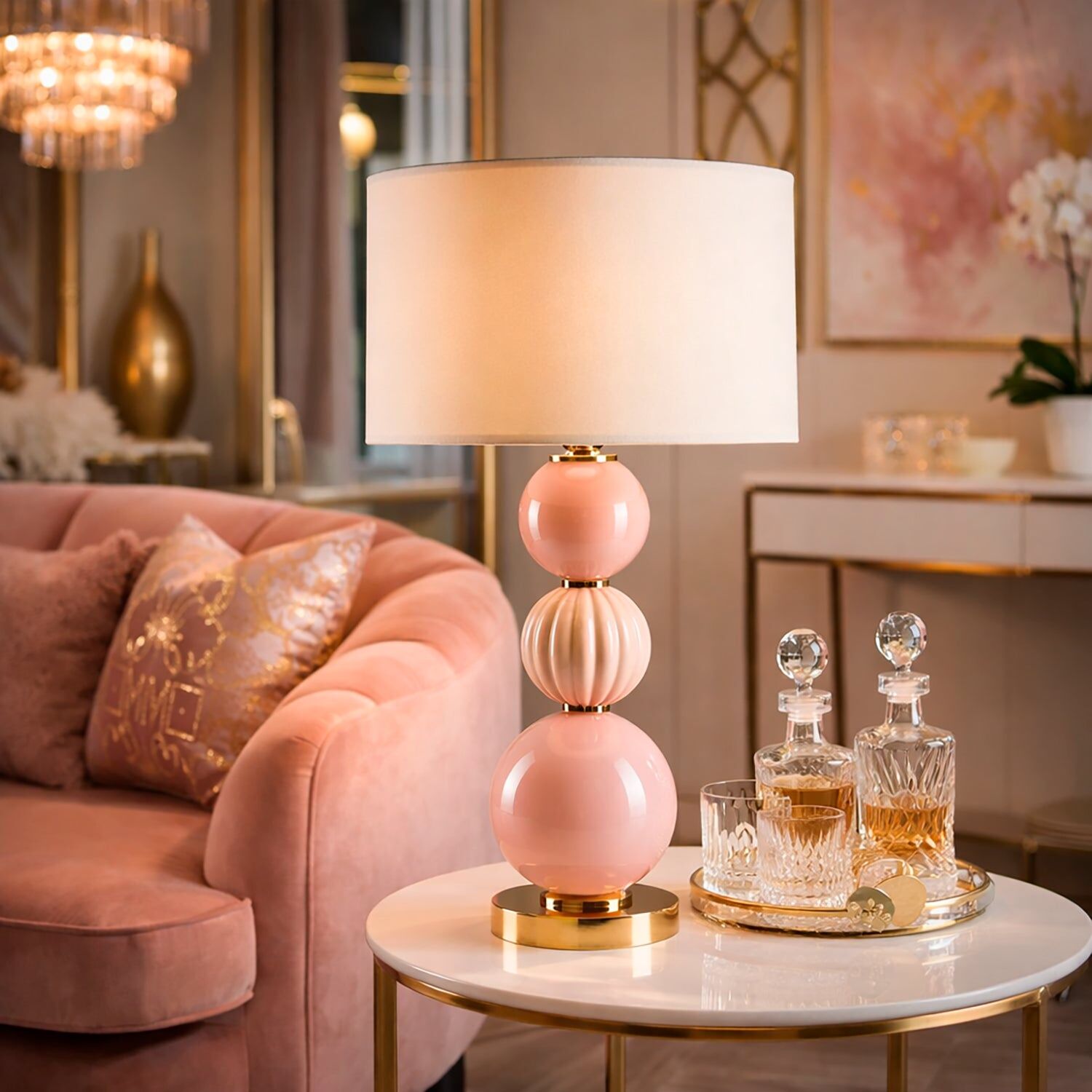 Настольная лампа Lady V Blush Table Lamp — Villari, кадр 2