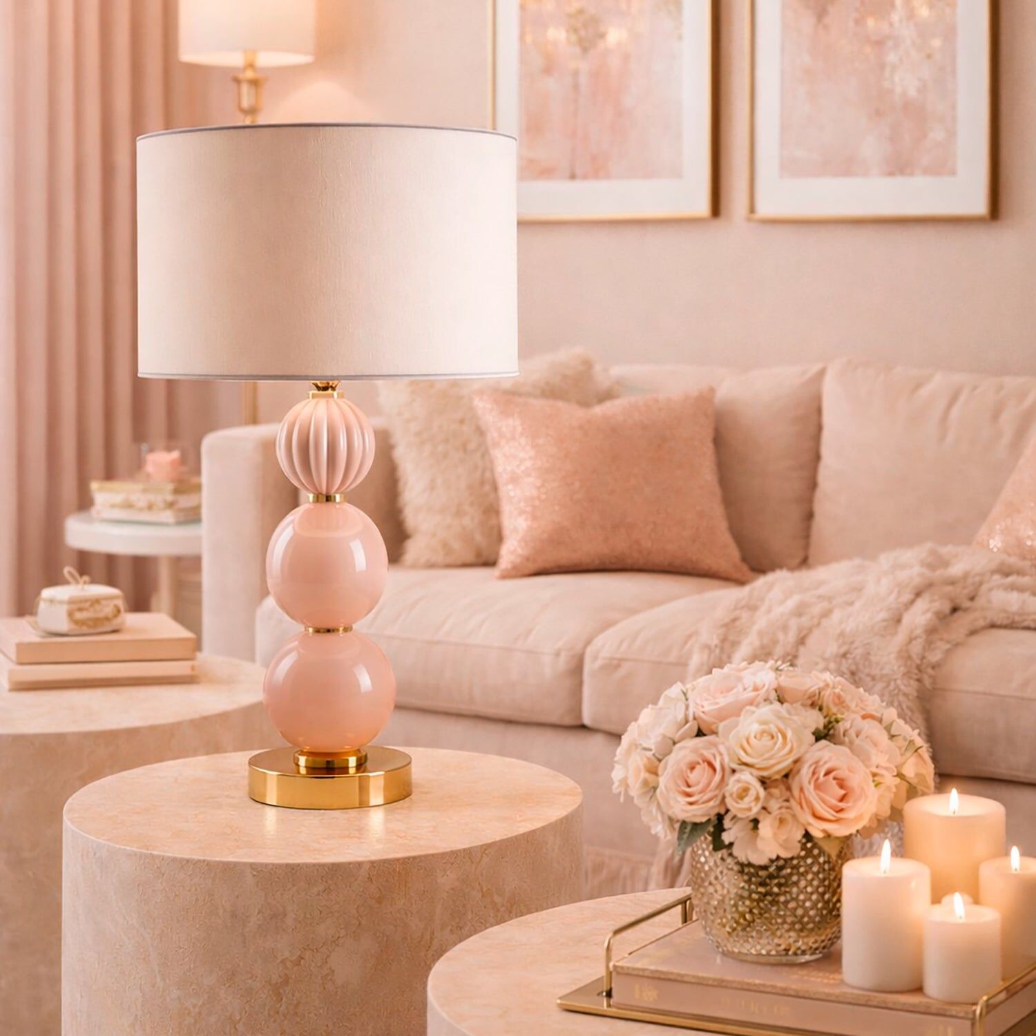 Настольная лампа Lady V Blush Table Lamp — Villari, кадр 3