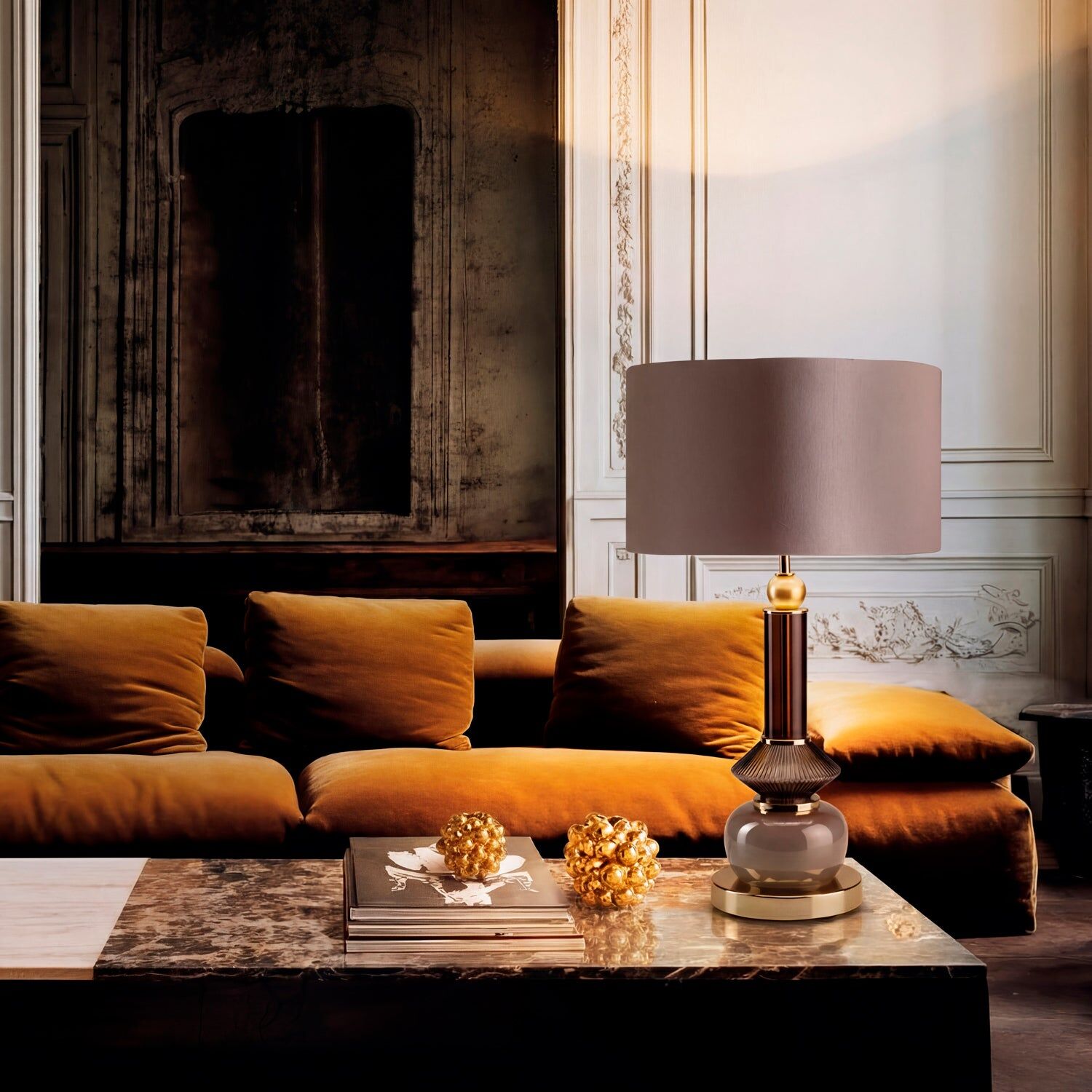 Настольная лампа Lolite Marie Table Lamp - Brown & Transparent — Villari, кадр 2