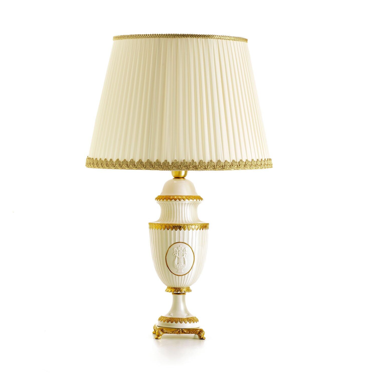 Table lamps Napoleon II Table Lamp - White & Gold — Villari, collection Свет