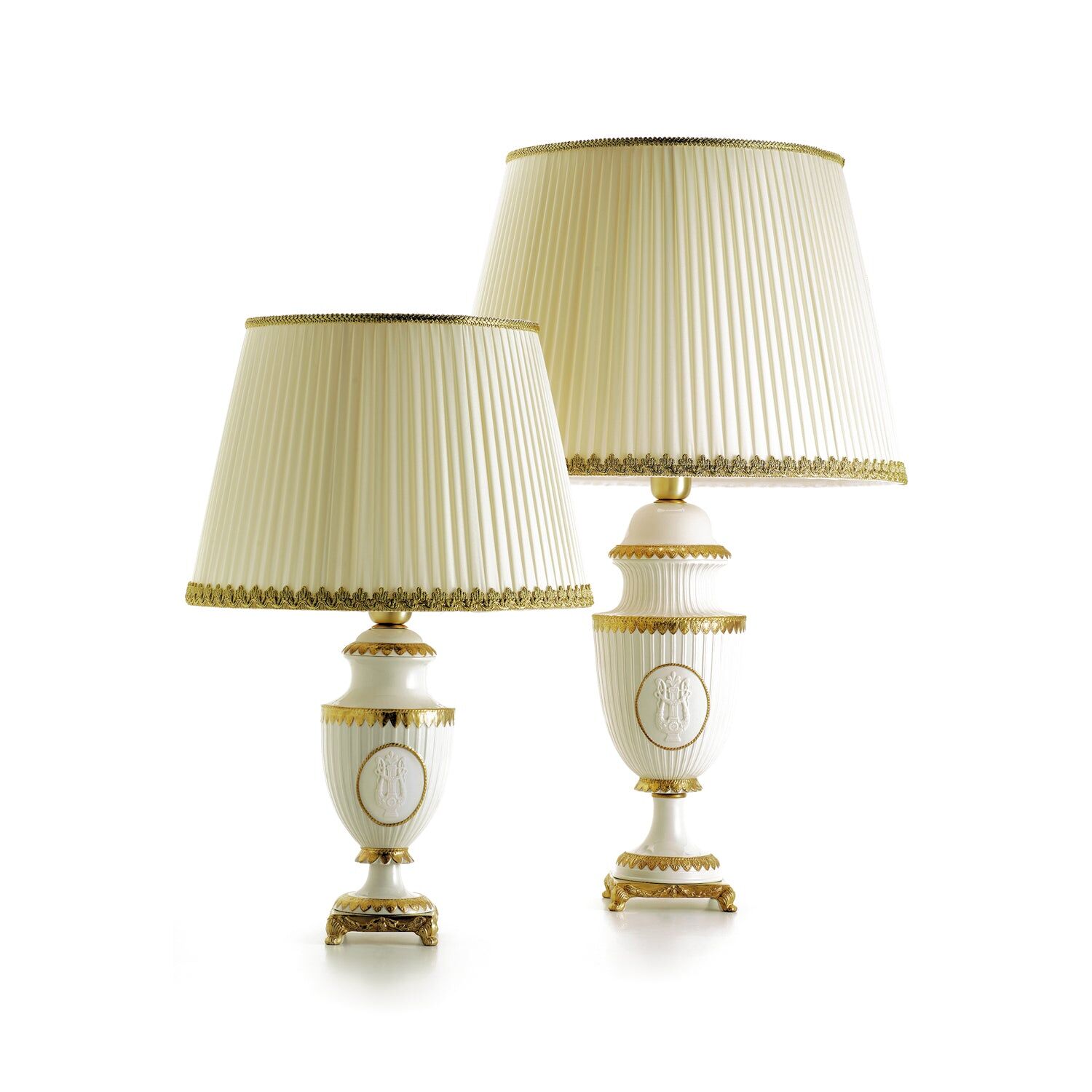 Настольная лампа Napoleon II Table Lamp - White & Gold — Villari, кадр 3