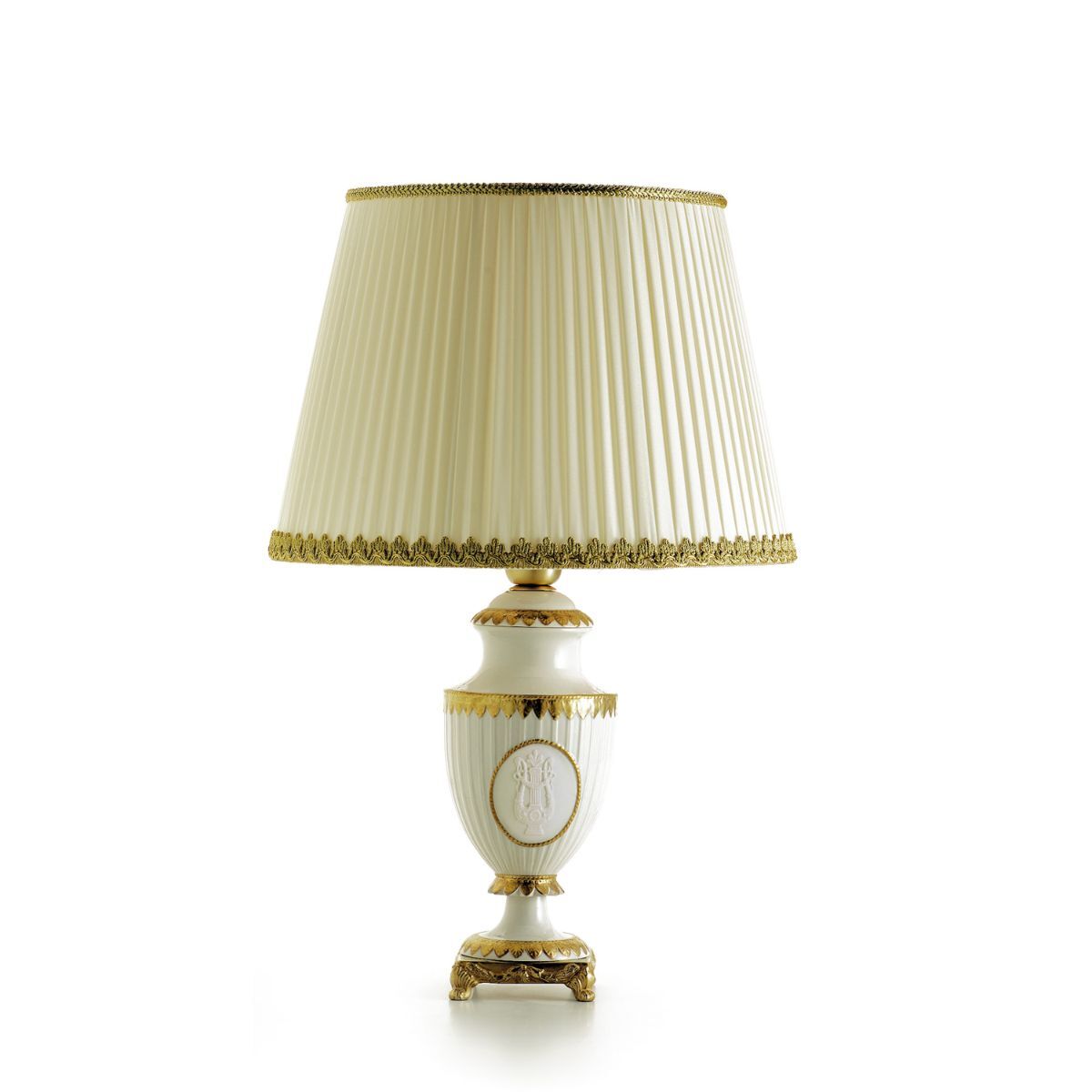 Table lamps Napoleon Ll Small Table Lamp - White & Gold — Villari, collection Свет