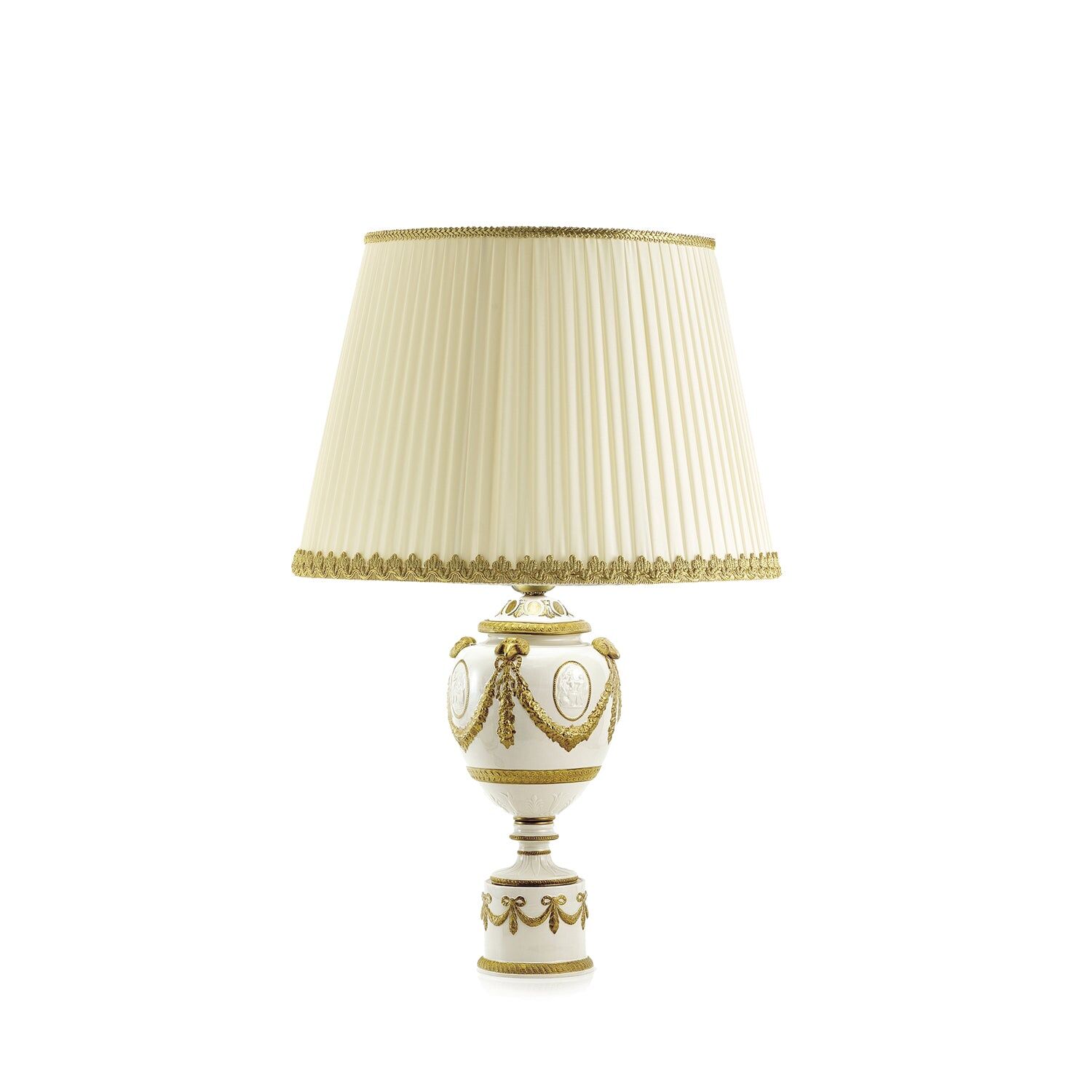 Table lamps Napoleon Small Table Lamp - White & Gold — Villari, collection Свет