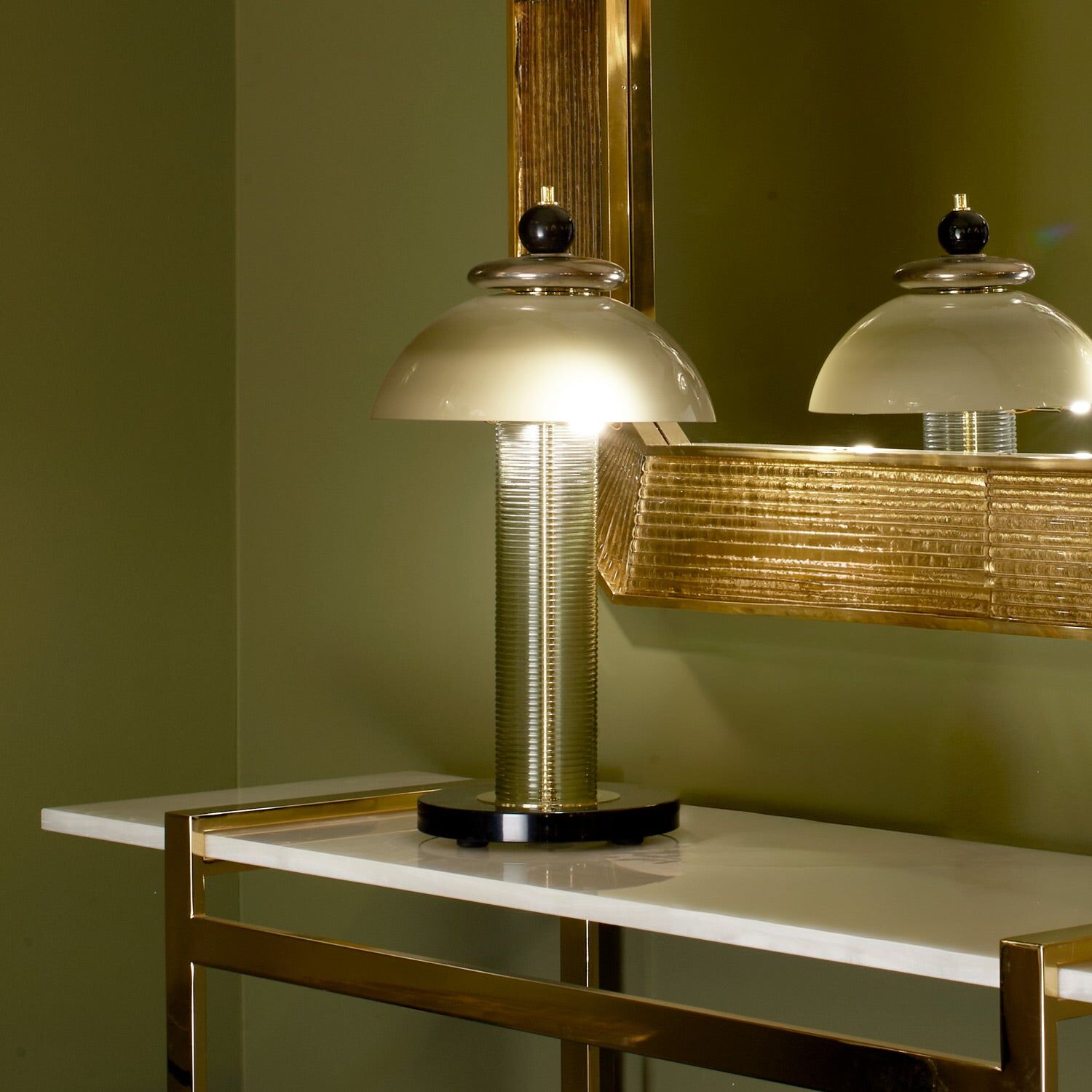 Настольная лампа Vulcano Table Lamp - Tabacco — Villari, кадр 4