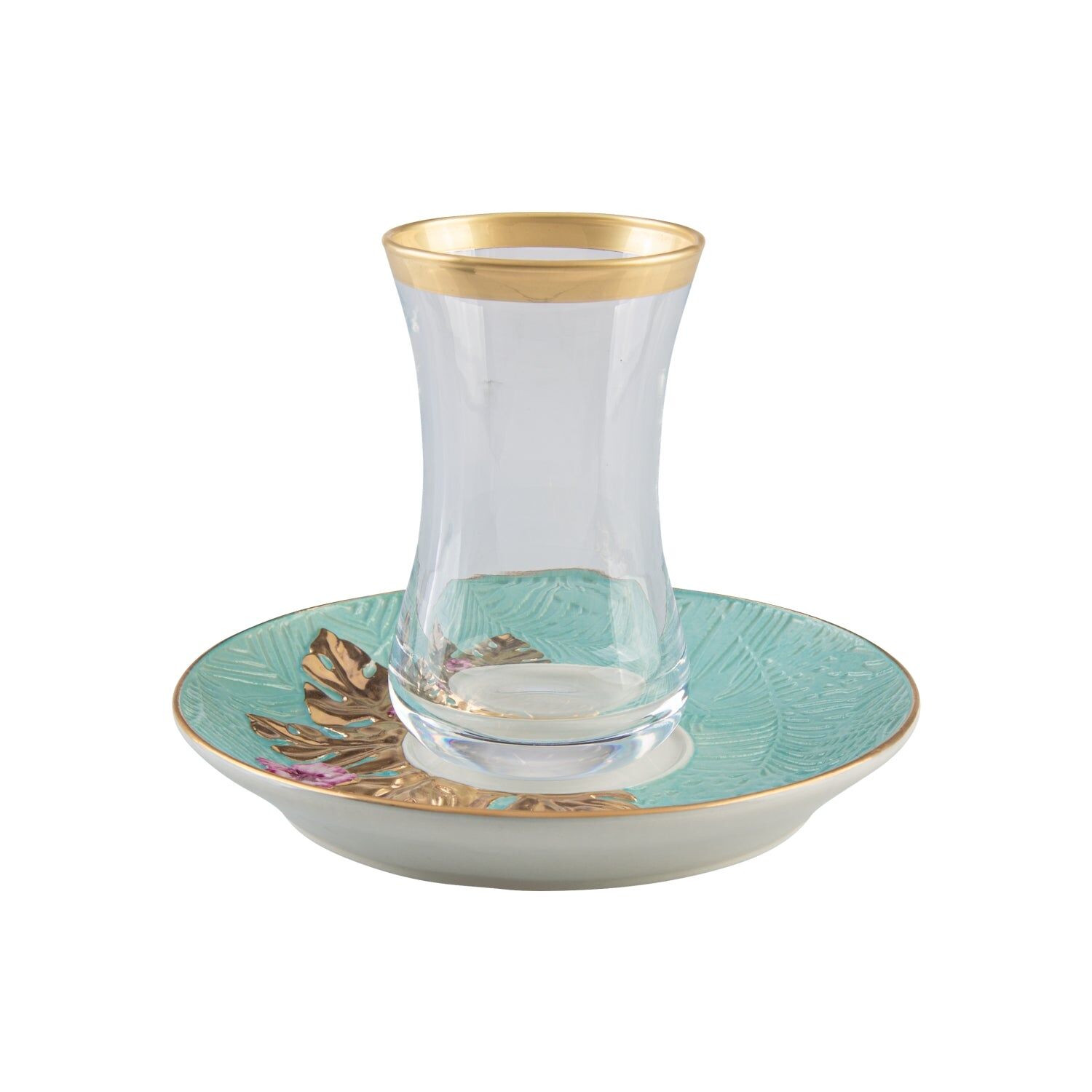 Посуда Acapulco Oriental Tea Cup & Saucer - Aquamarine — Villari, коллекция Посуда