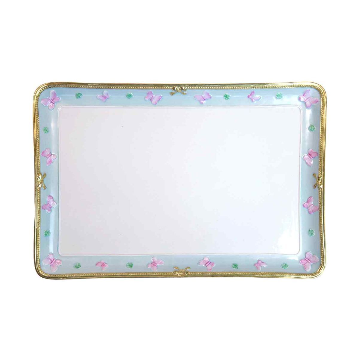 Посуда Butterfly Aquamarine Rectangular Tray — Villari, коллекция Посуда