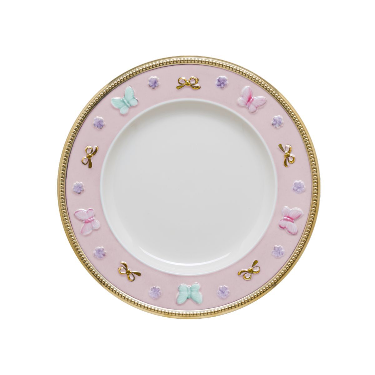 Посуда Butterfly Pastel Pink Bread & Butter Plate — Villari, коллекция Посуда