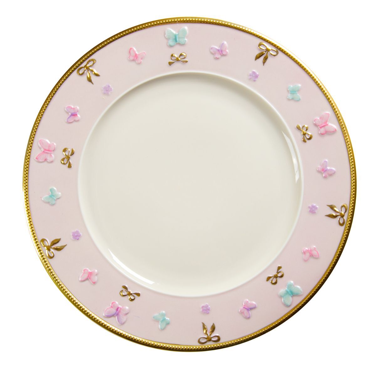 Посуда Butterfly Pastel Pink Charger Plate — Villari, коллекция Посуда