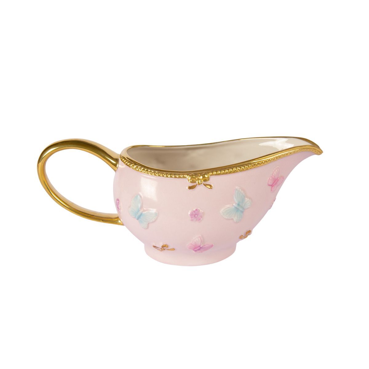 Посуда Butterfly Pastel Pink Gravy Boat — Villari, коллекция Посуда