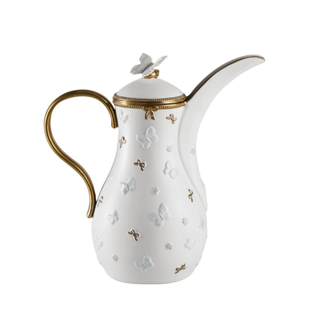 Посуда Butterfly White & Gold Dallah Thermos 0.5 Litre — Villari, коллекция Посуда