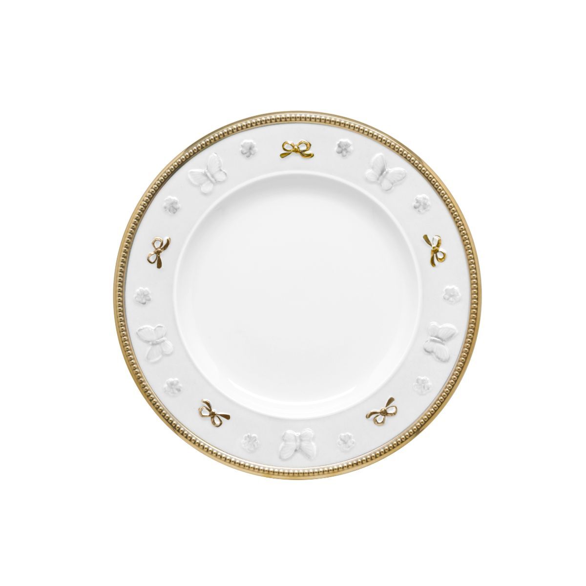 Посуда Butterfly White & Gold Dessert Plate — Villari, коллекция Посуда